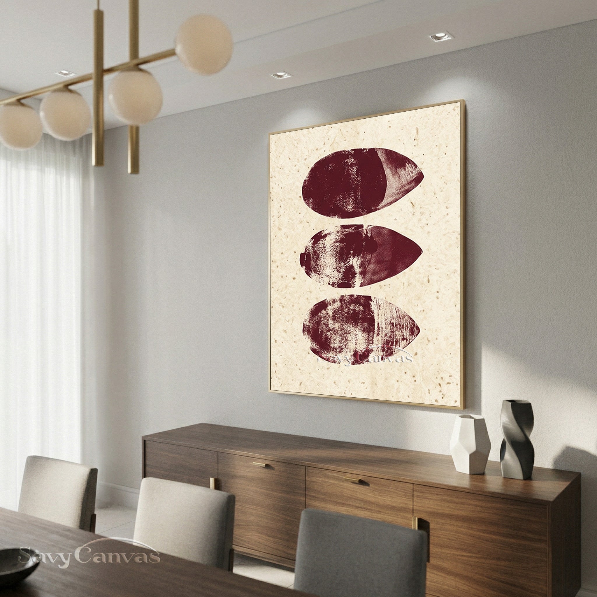 Minimalist Balancing Stones Art | Zen Abstract Painting #AA 508