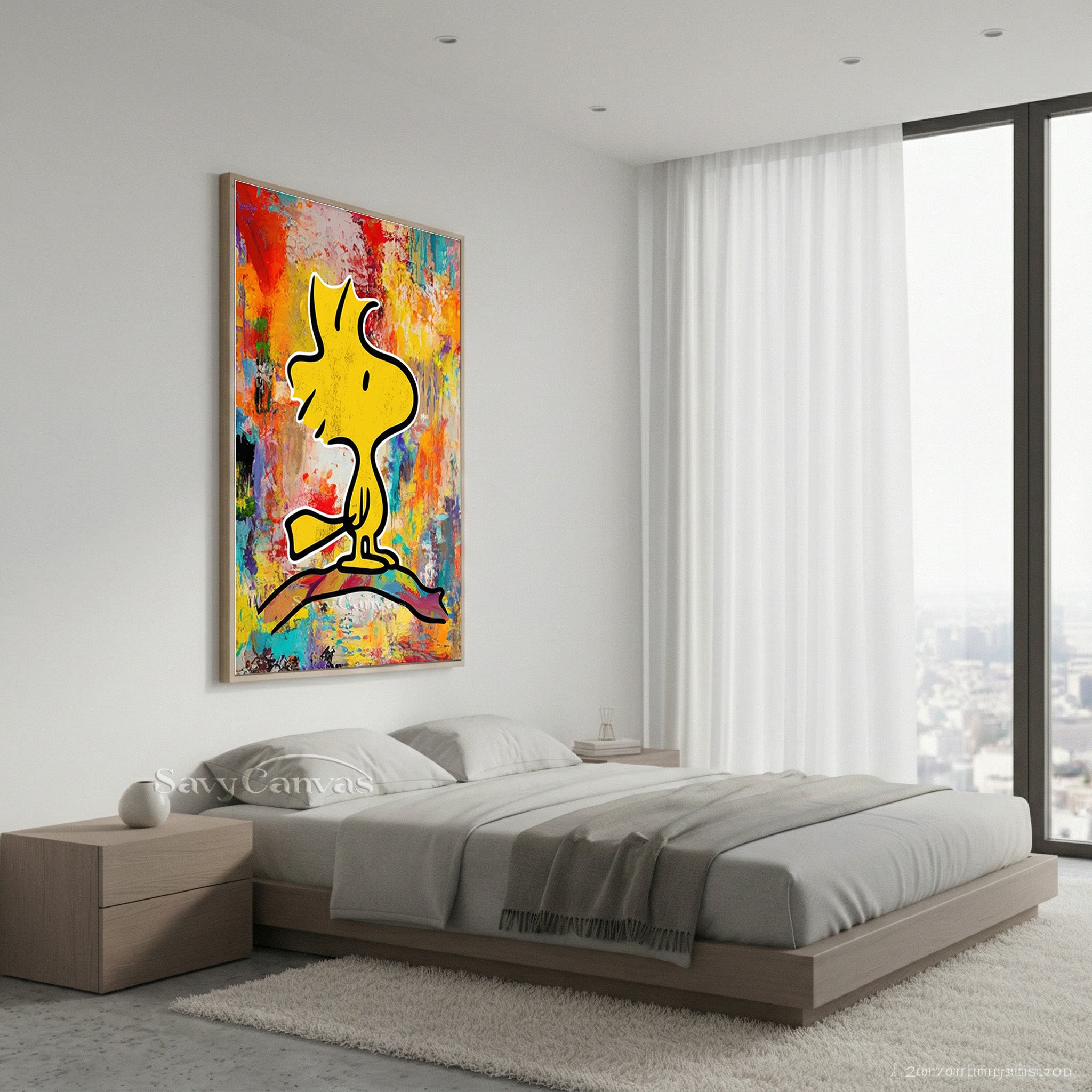 Woodstock Pop Art Hand-Painted Oil Painting #SS 072