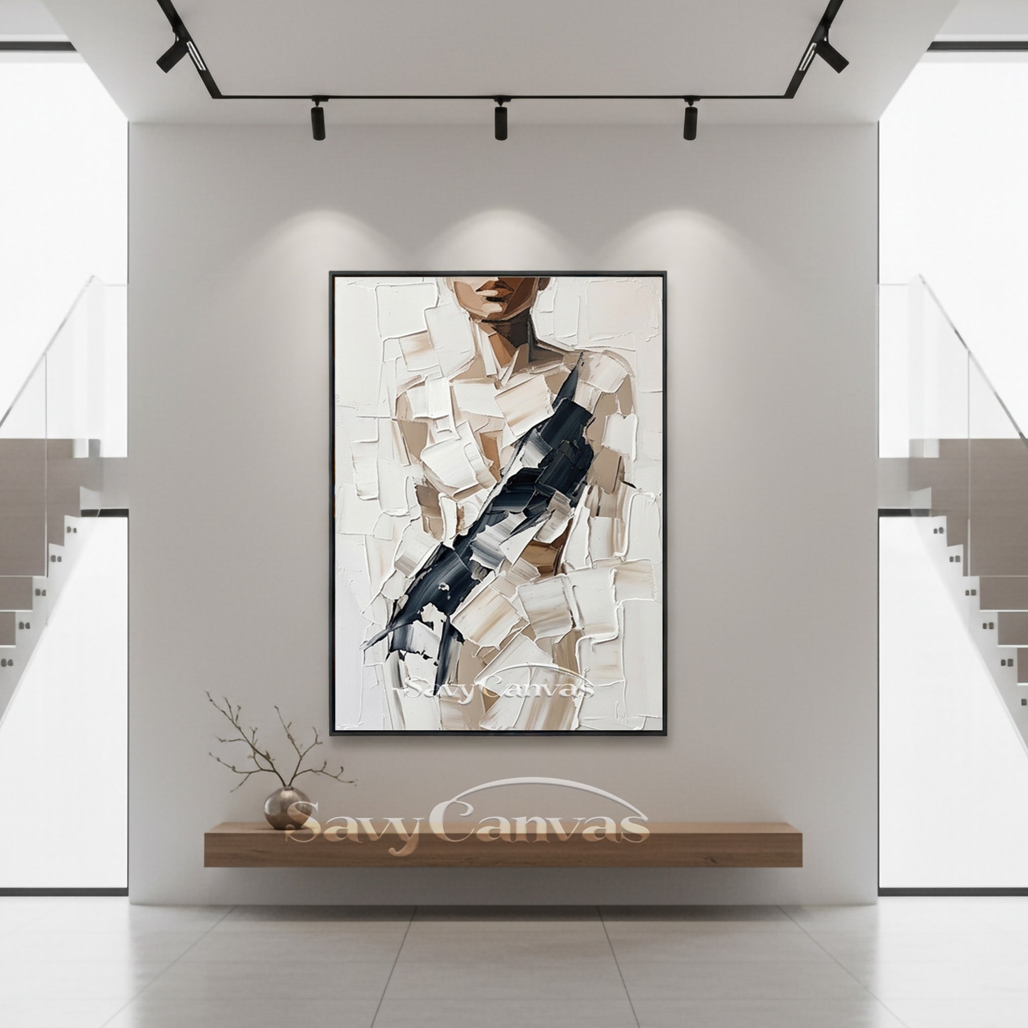 Original Palette Knife Impasto Art | Abstract Woman Portrait #SS 147