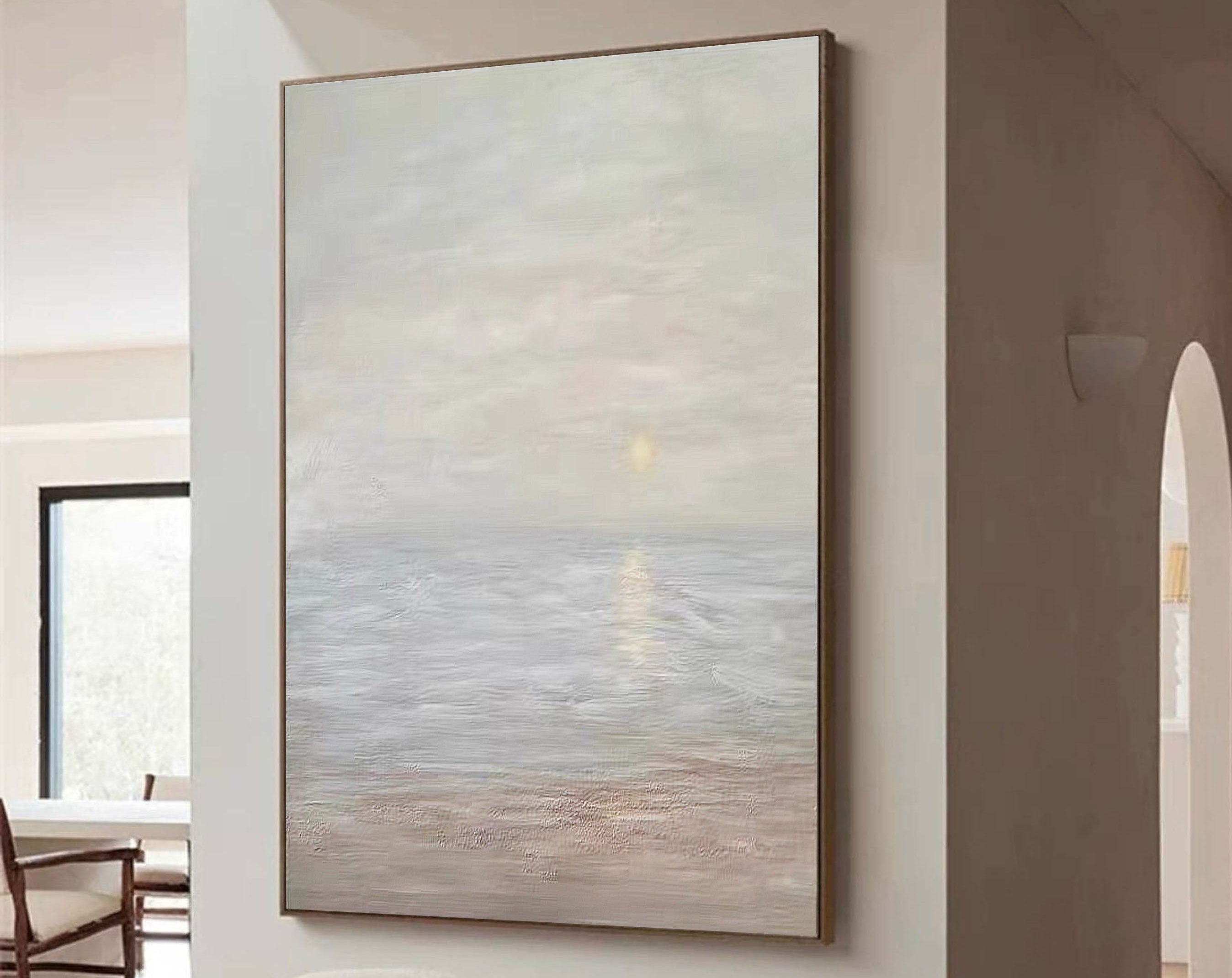 Large Painting for Living Room | Ocean Abstract Wall Art #JJ 230