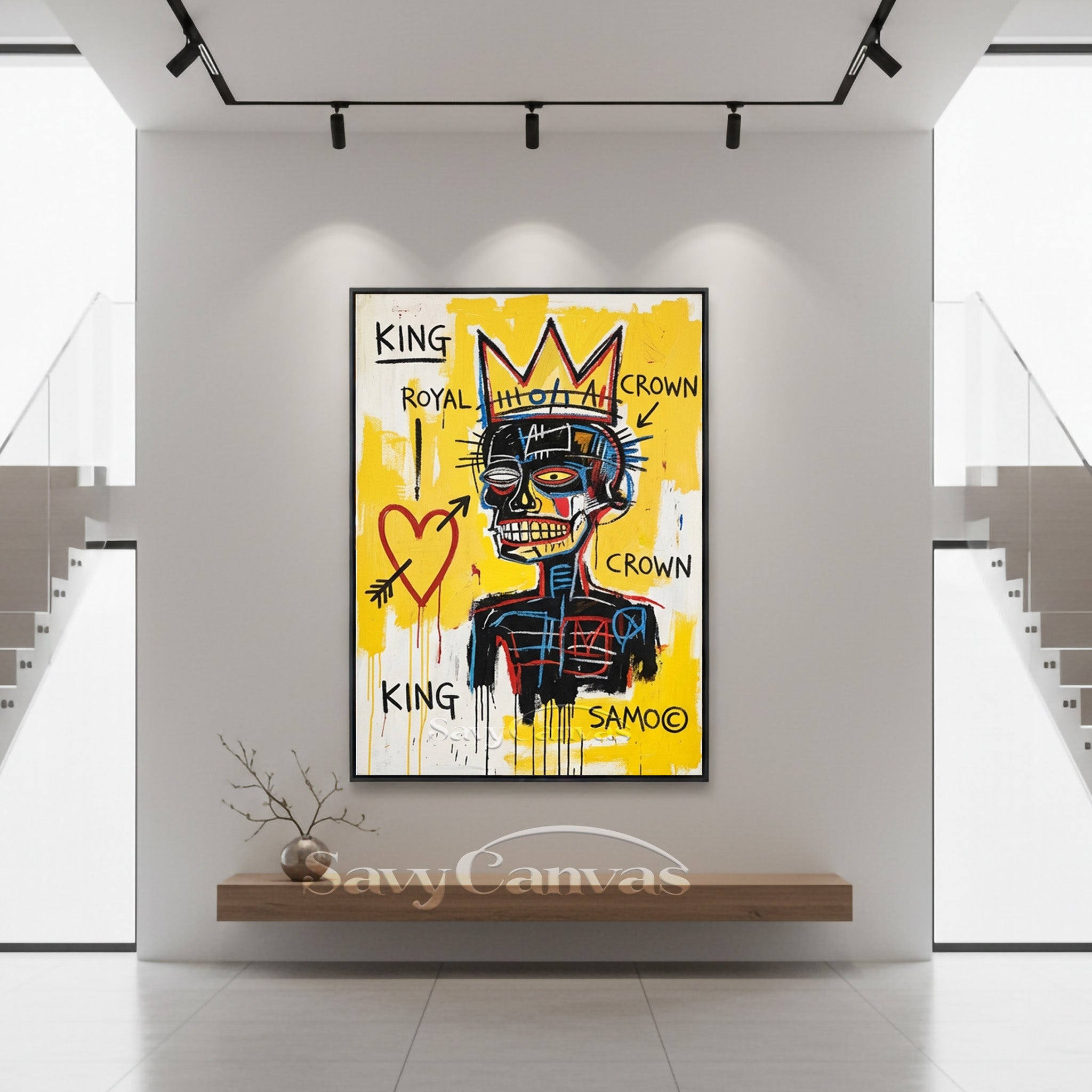 Basquiat Style Art | "King" Neo-Expressionist Painting #AA 481