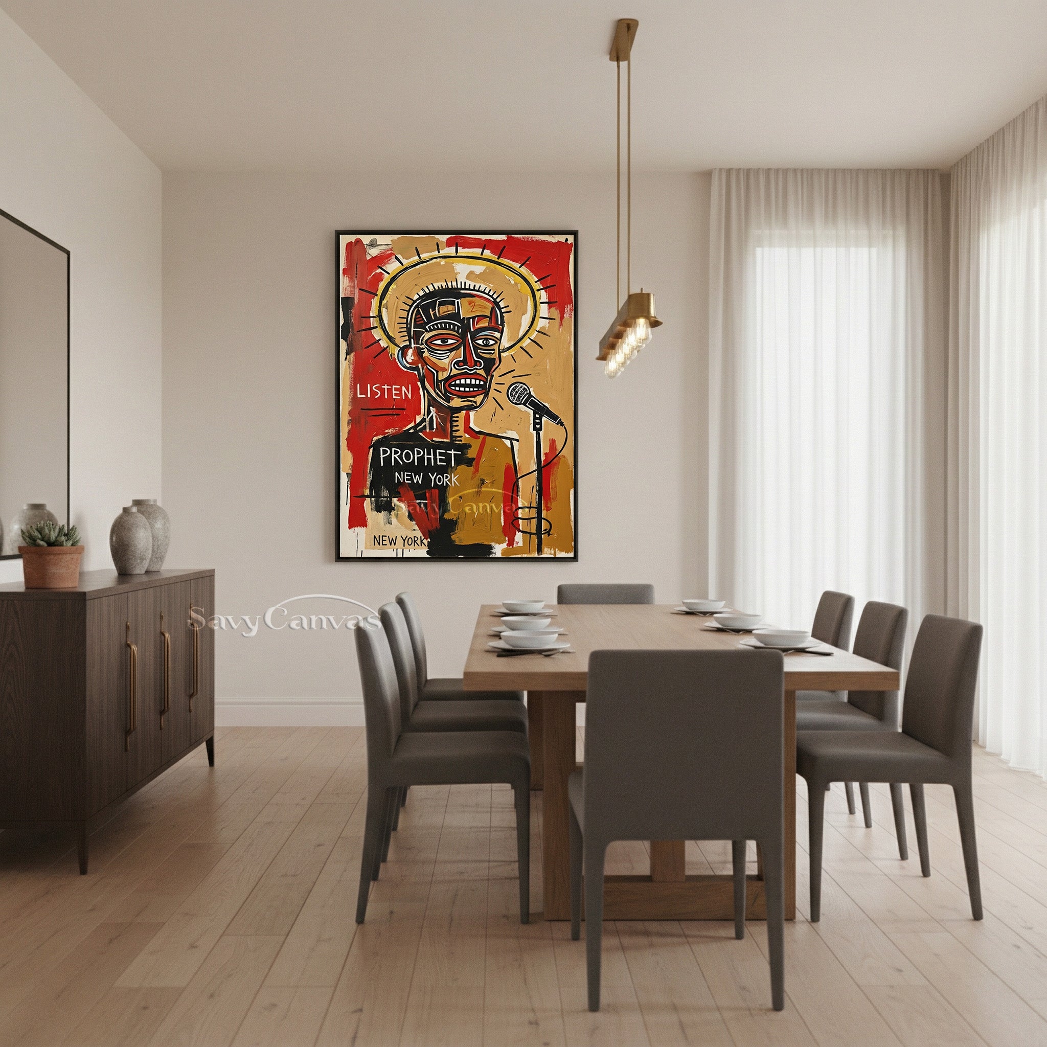 Basquiat Style Art | "Prophet" Neo-Expressionist Painting #AA 479