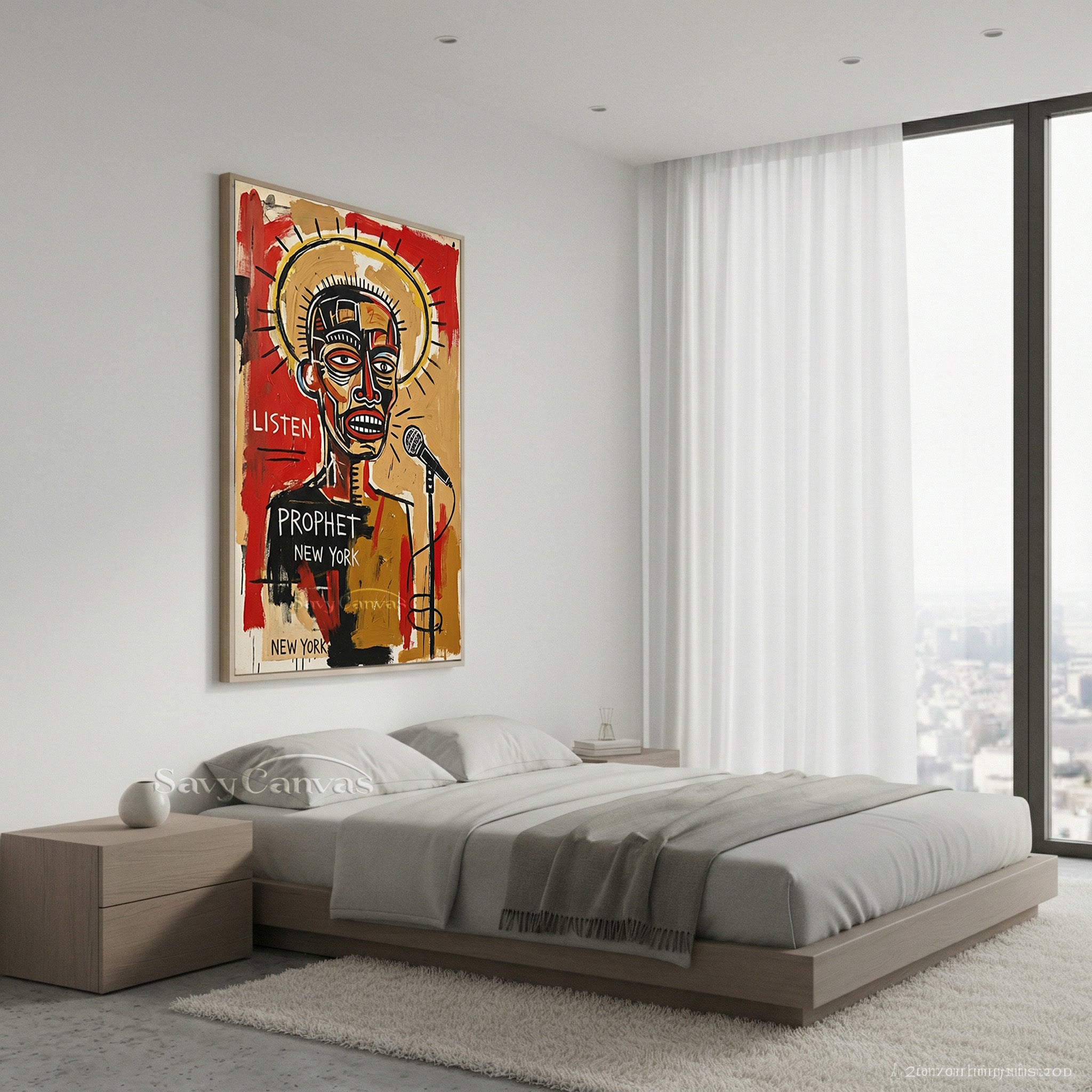 Basquiat Style Art | "Prophet" Neo-Expressionist Painting #AA 479