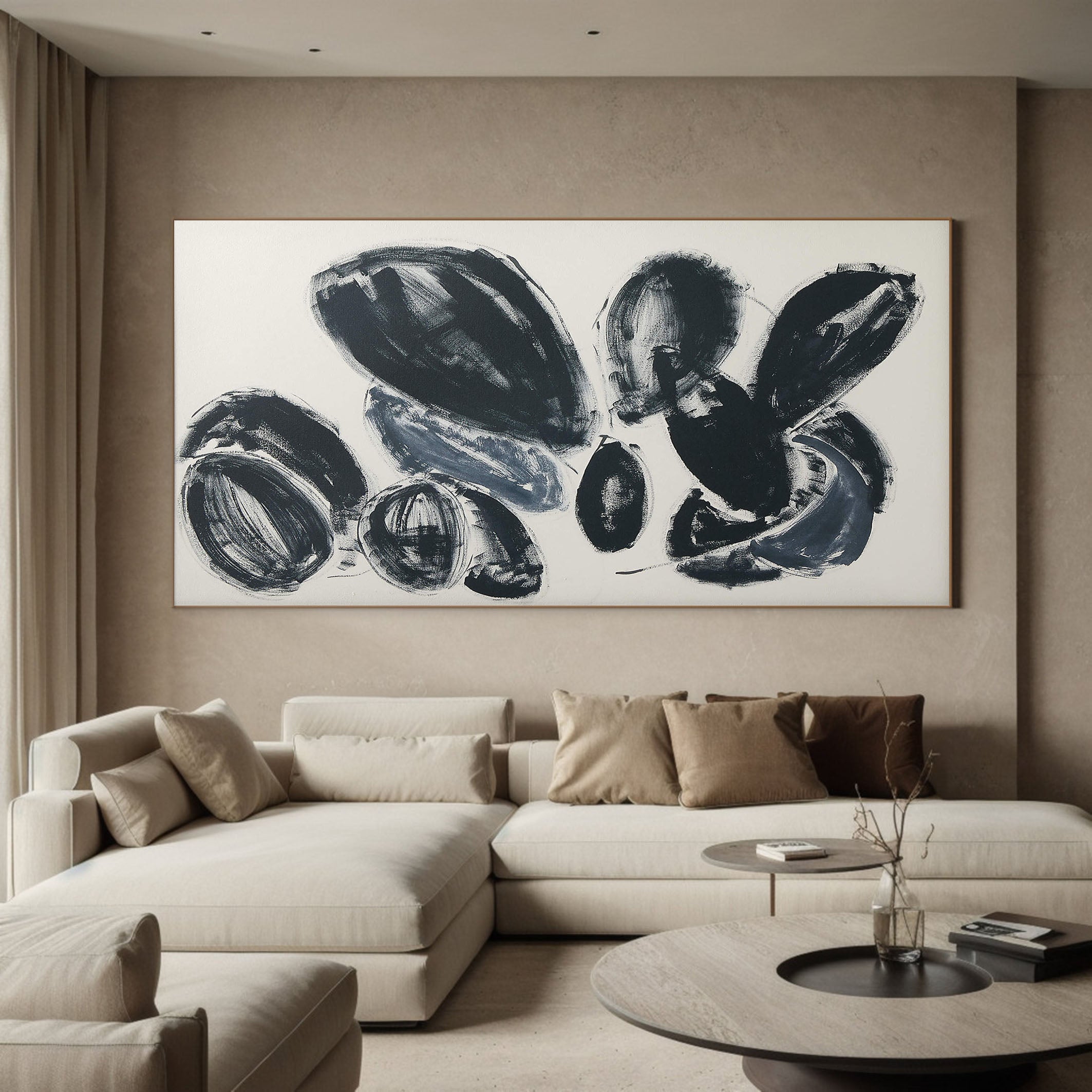 Original Organic Abstract Painting on Canvas #TC 131