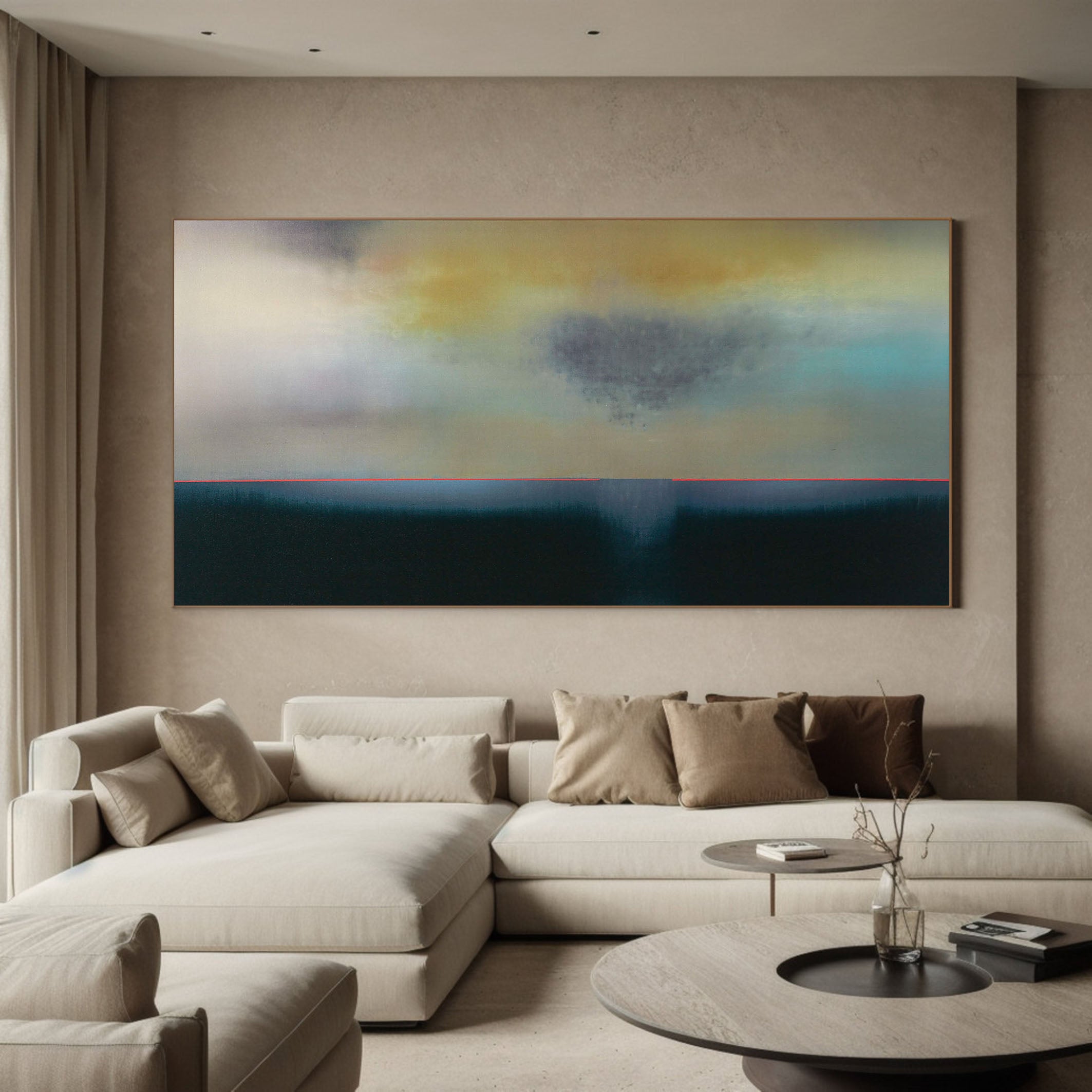 Colorful Modern Abstract Oil Painting - Handmade #TC 143