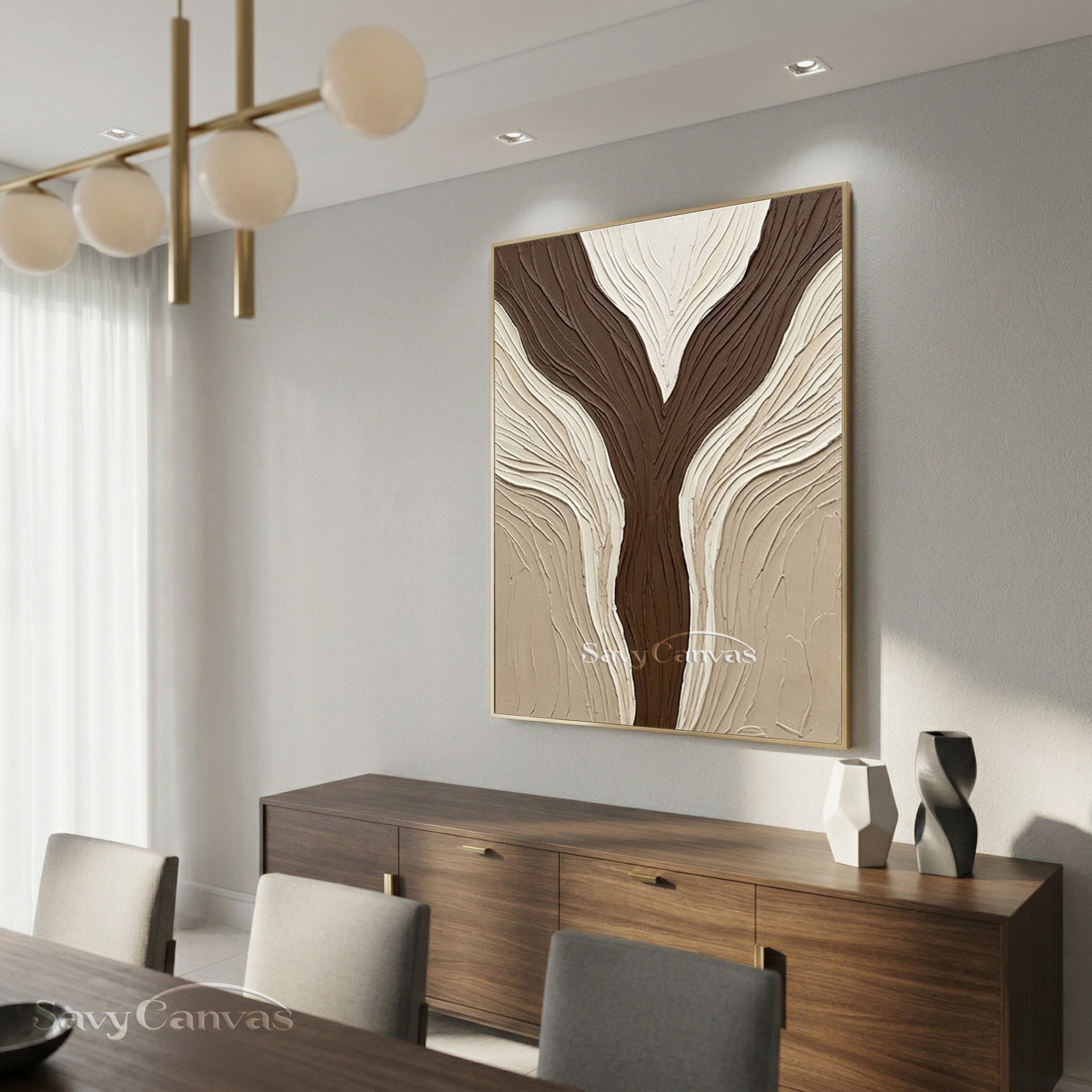 Minimalist Neutral Plaster Wall Decor #SS 132