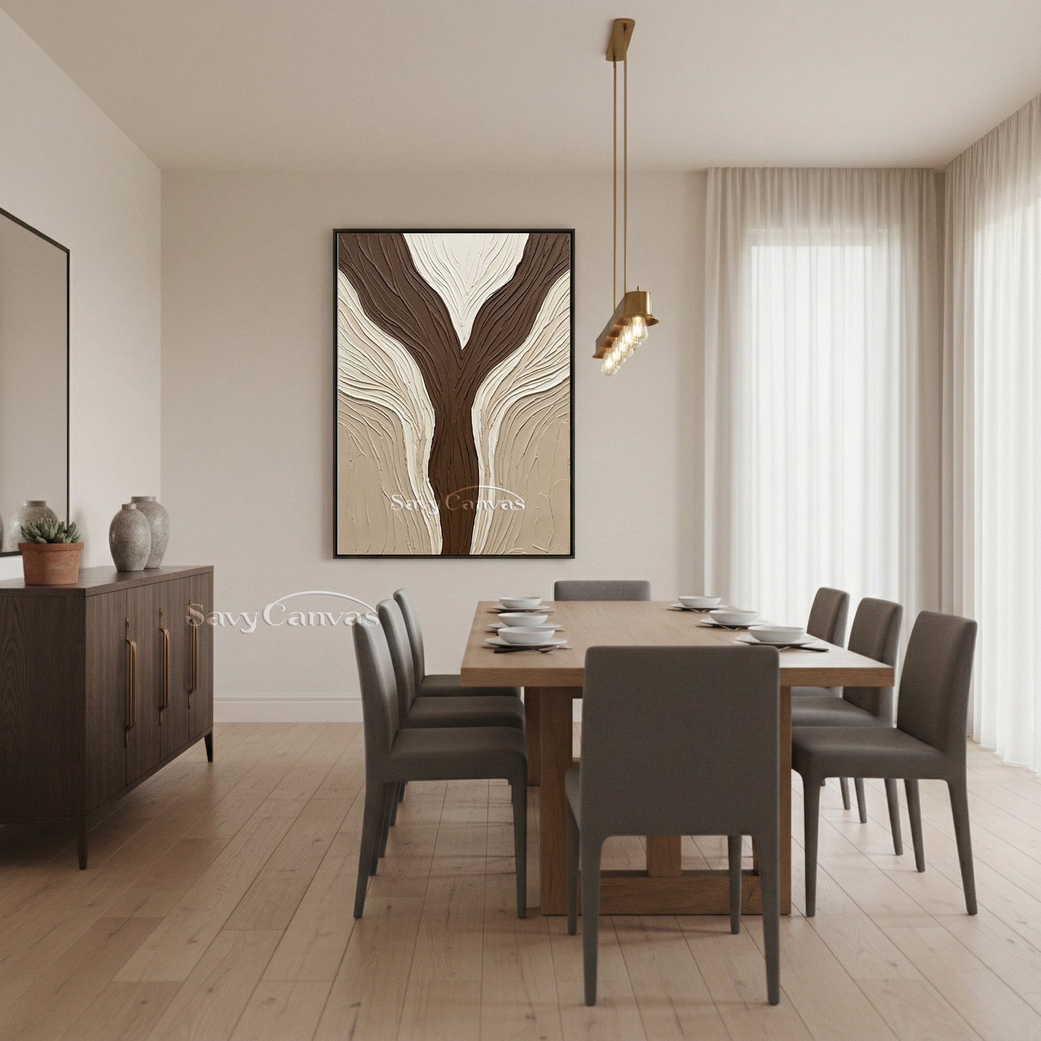 Minimalist Neutral Plaster Wall Decor #SS 132