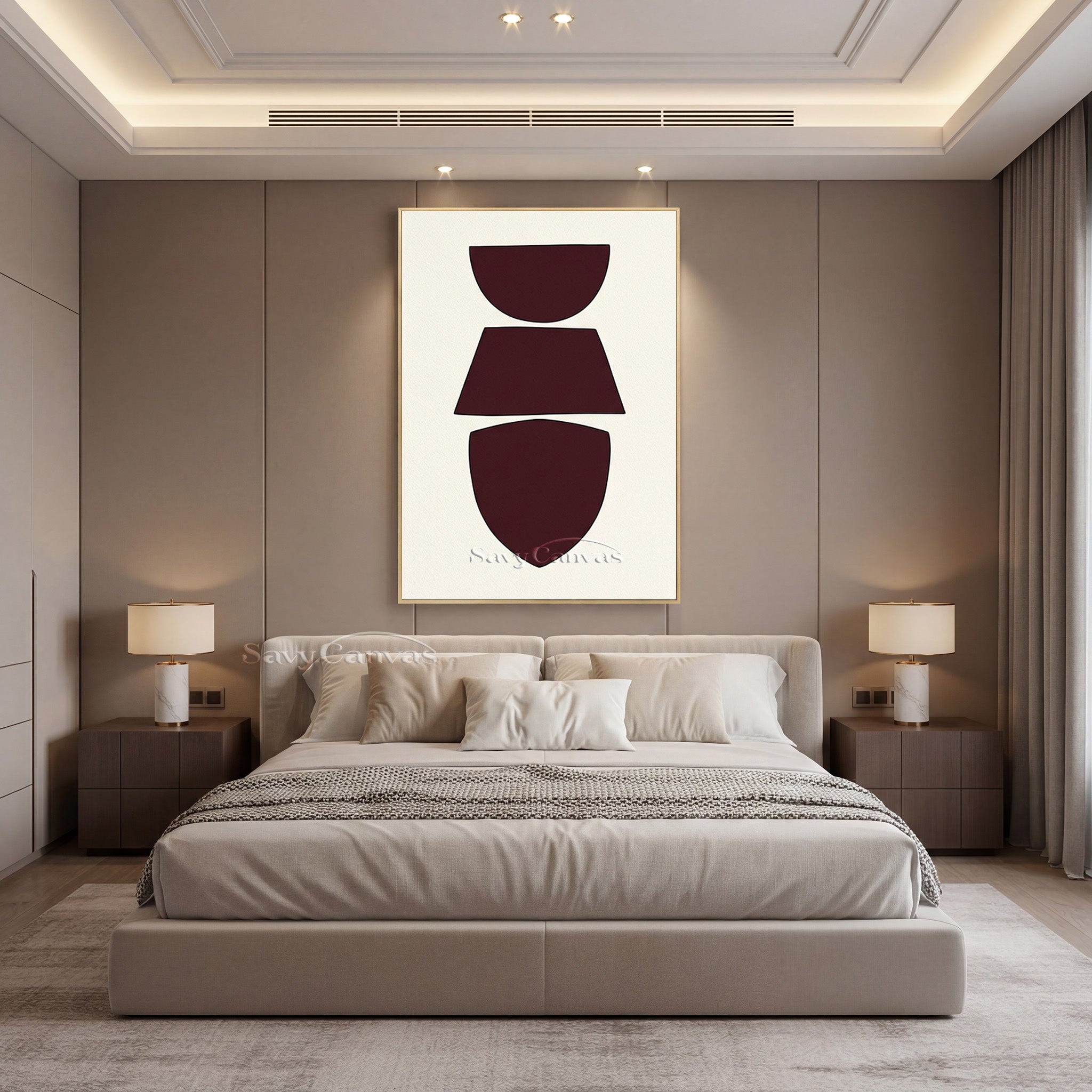 Japandi Style Geometric Art | Minimalist Wabi-Sabi Decor #AA 497