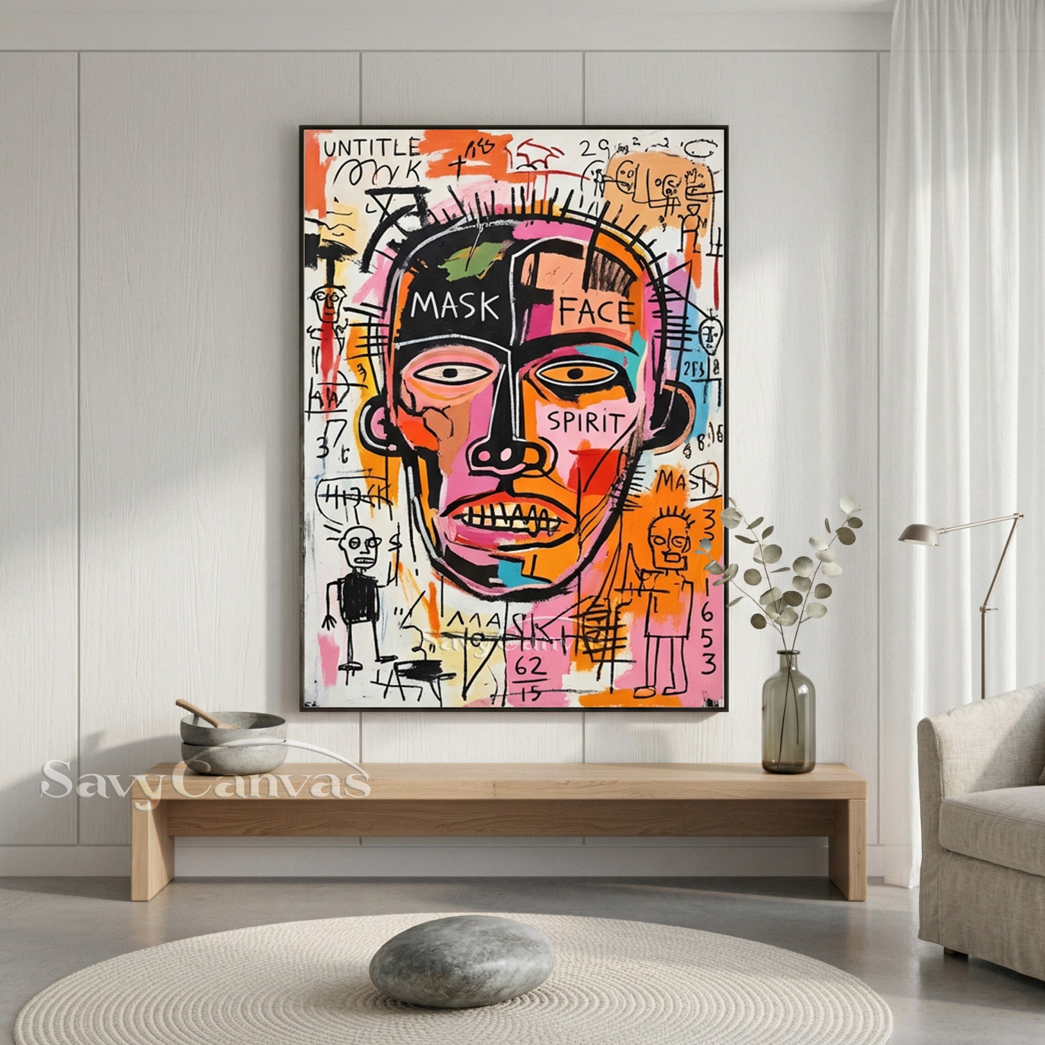 Basquiat Inspired Art | Neo-Expressionist Painting #AA 478