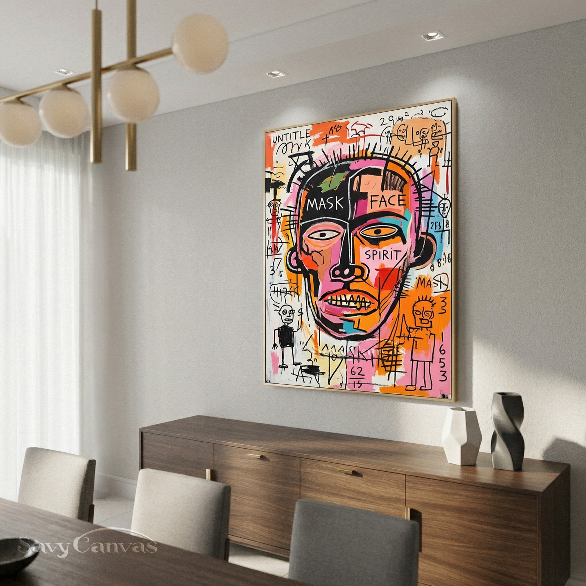 Basquiat Inspired Art | Neo-Expressionist Painting #AA 478