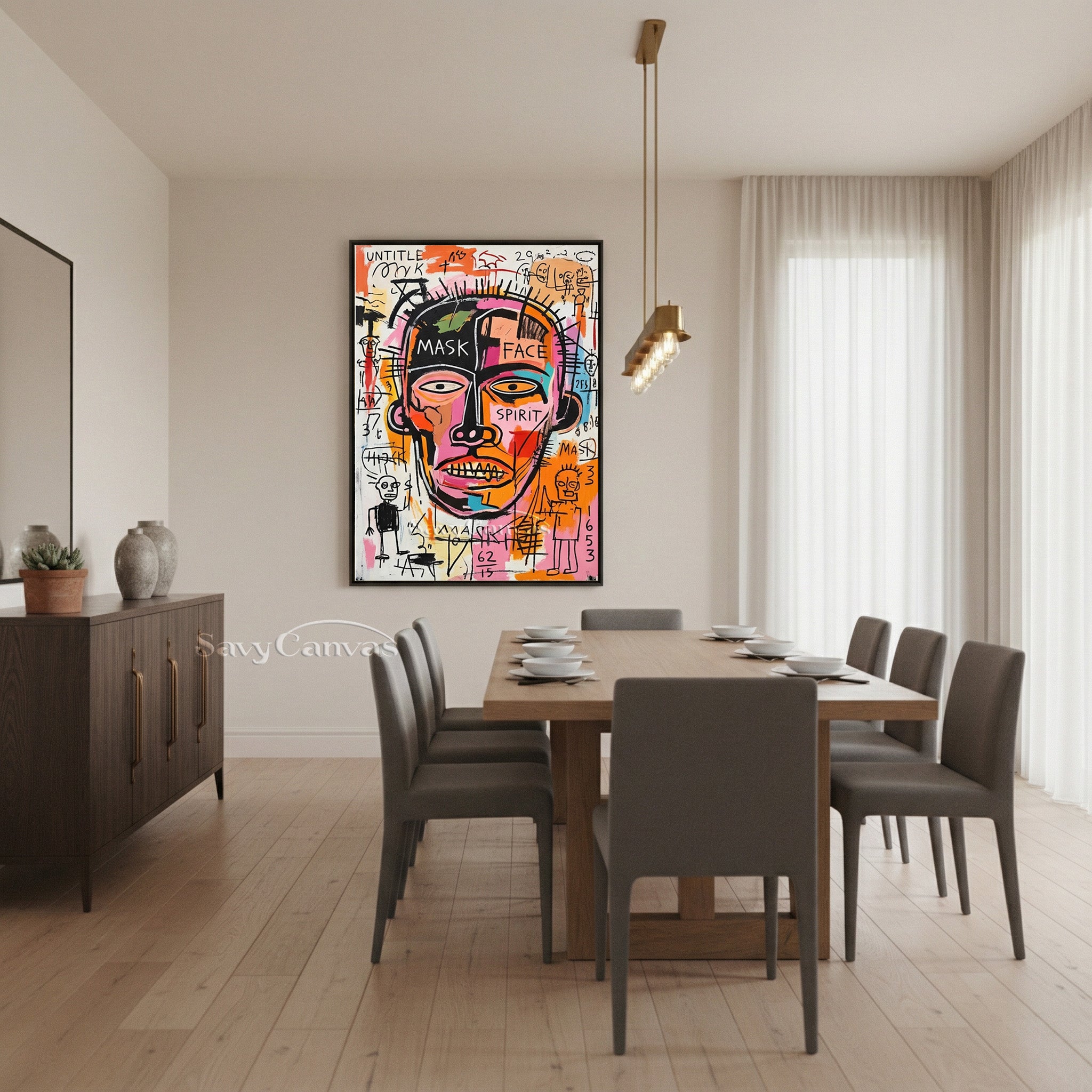 Basquiat Inspired Art | Neo-Expressionist Painting #AA 478