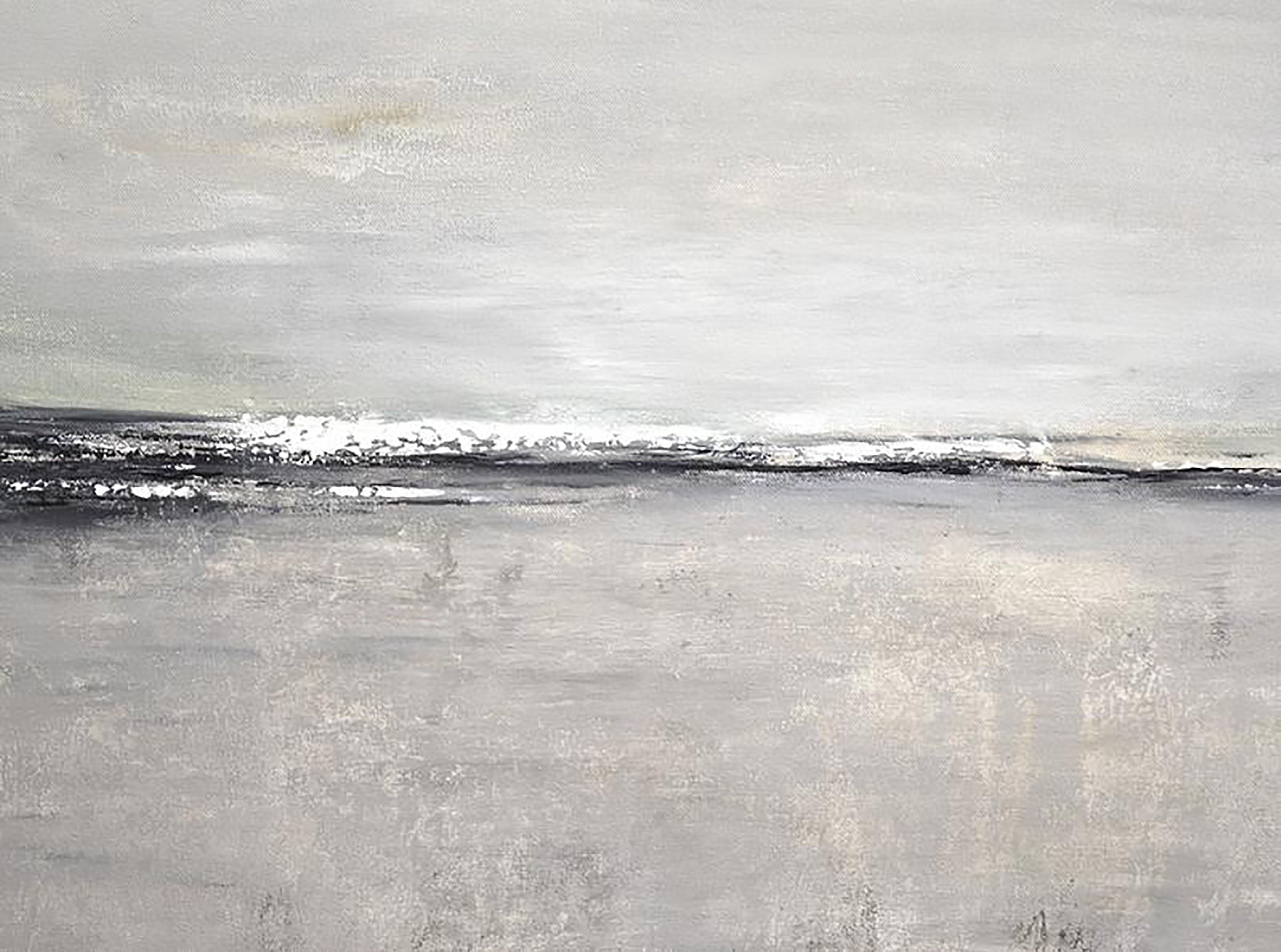Ocean Wall Art -Modern Minimalist Landscape Abstract Oil Painting  #JJ 114