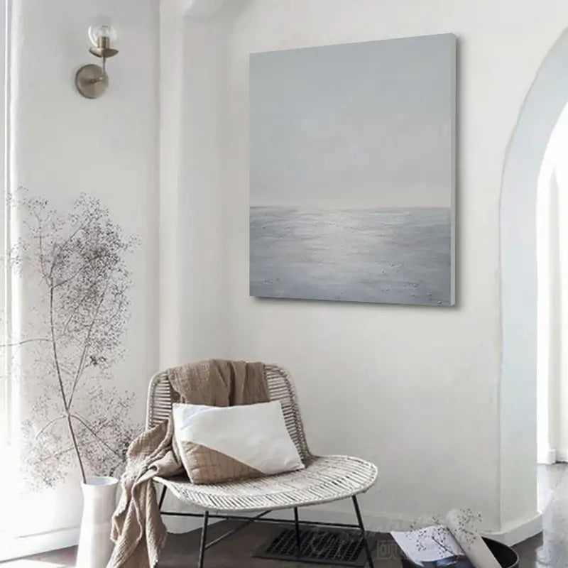 Coastal Calm Artwork | Modern Minimalist Painting for Home Decor # JJ 151