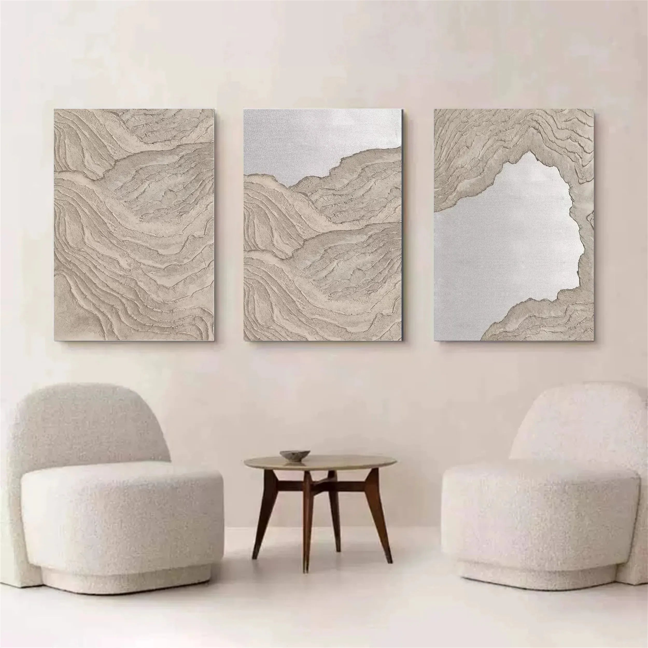 Foam and Sea Wall Art – Abstract Ocean Texture Painting