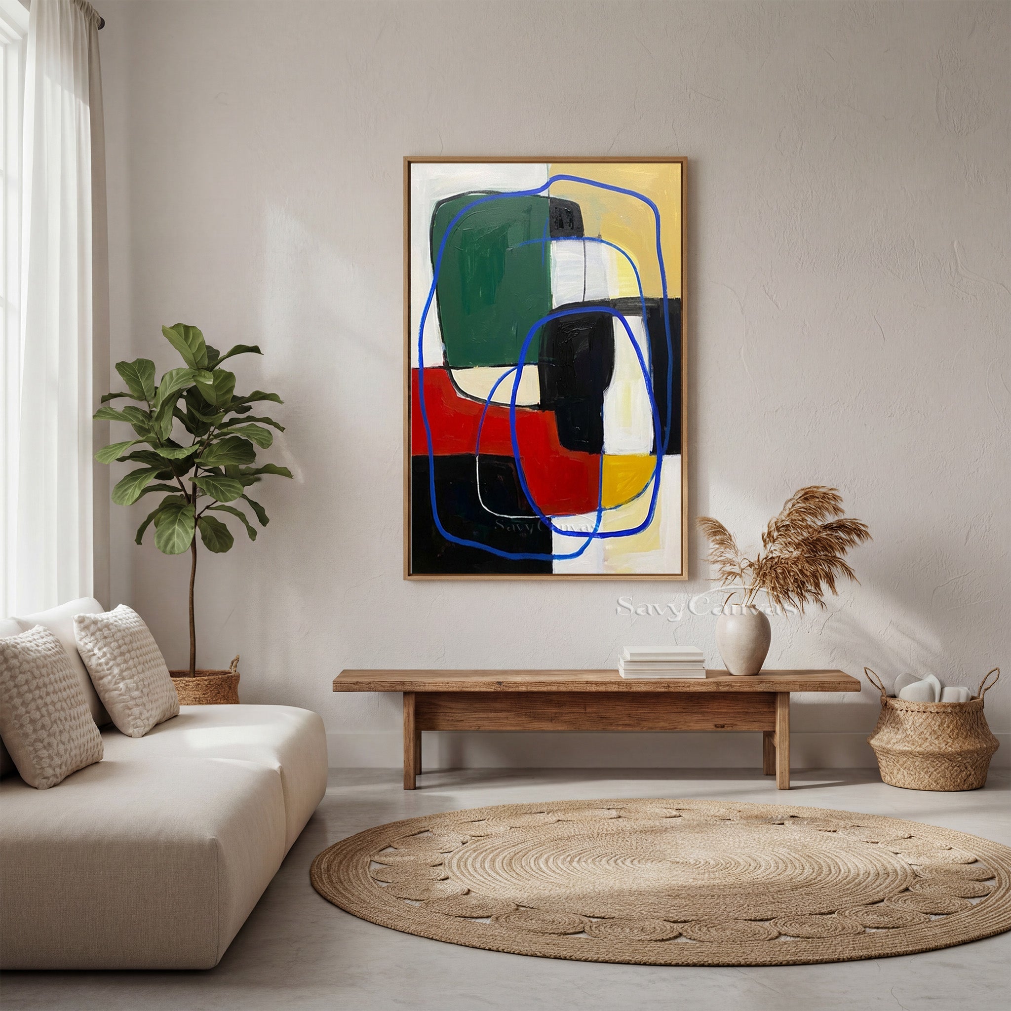 Vibrant Primary Color Abstract | Energetic Modern Art #AA 487