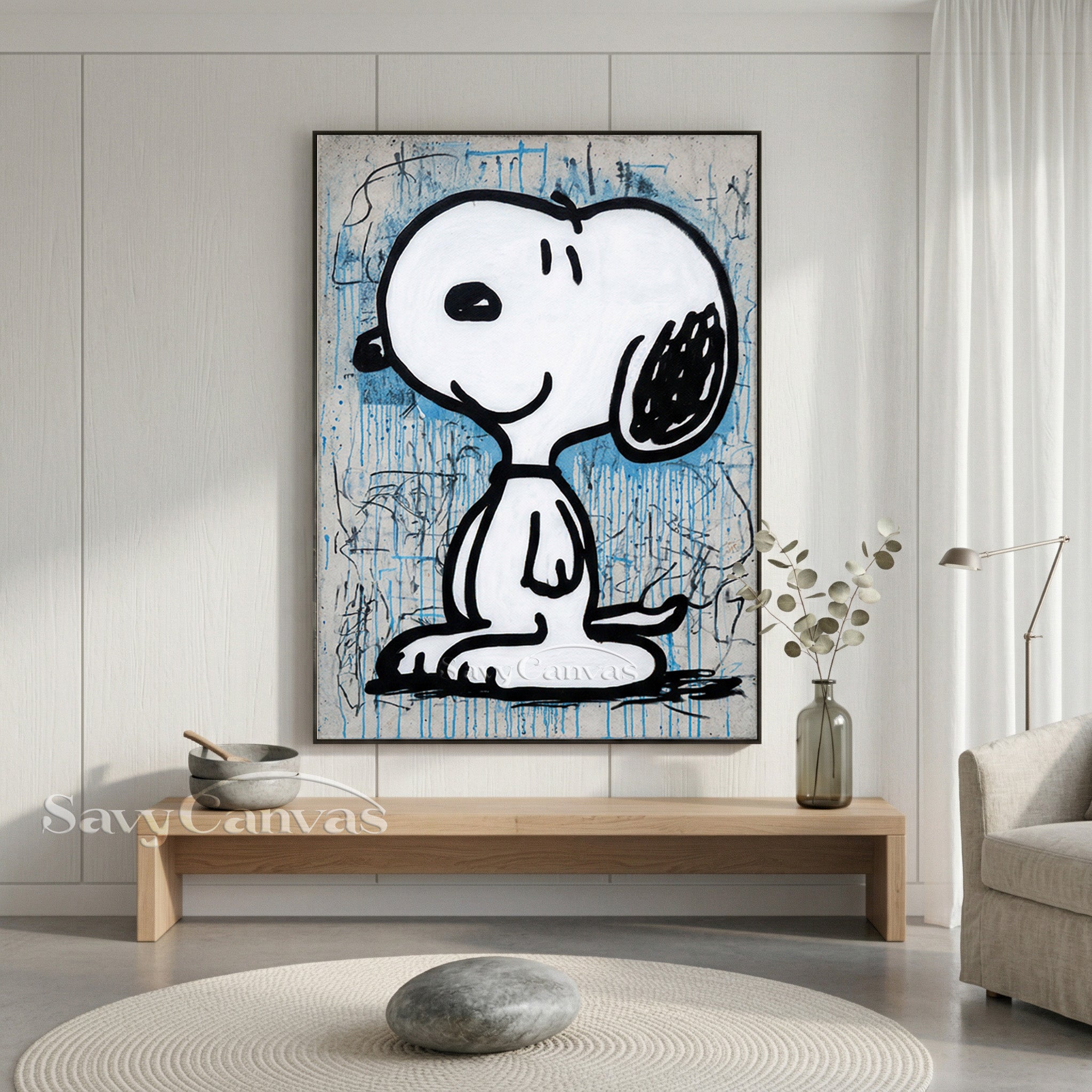 Snoopy Street Art Graffiti Hand-Painted Oil Painting on Canvas #SS 059