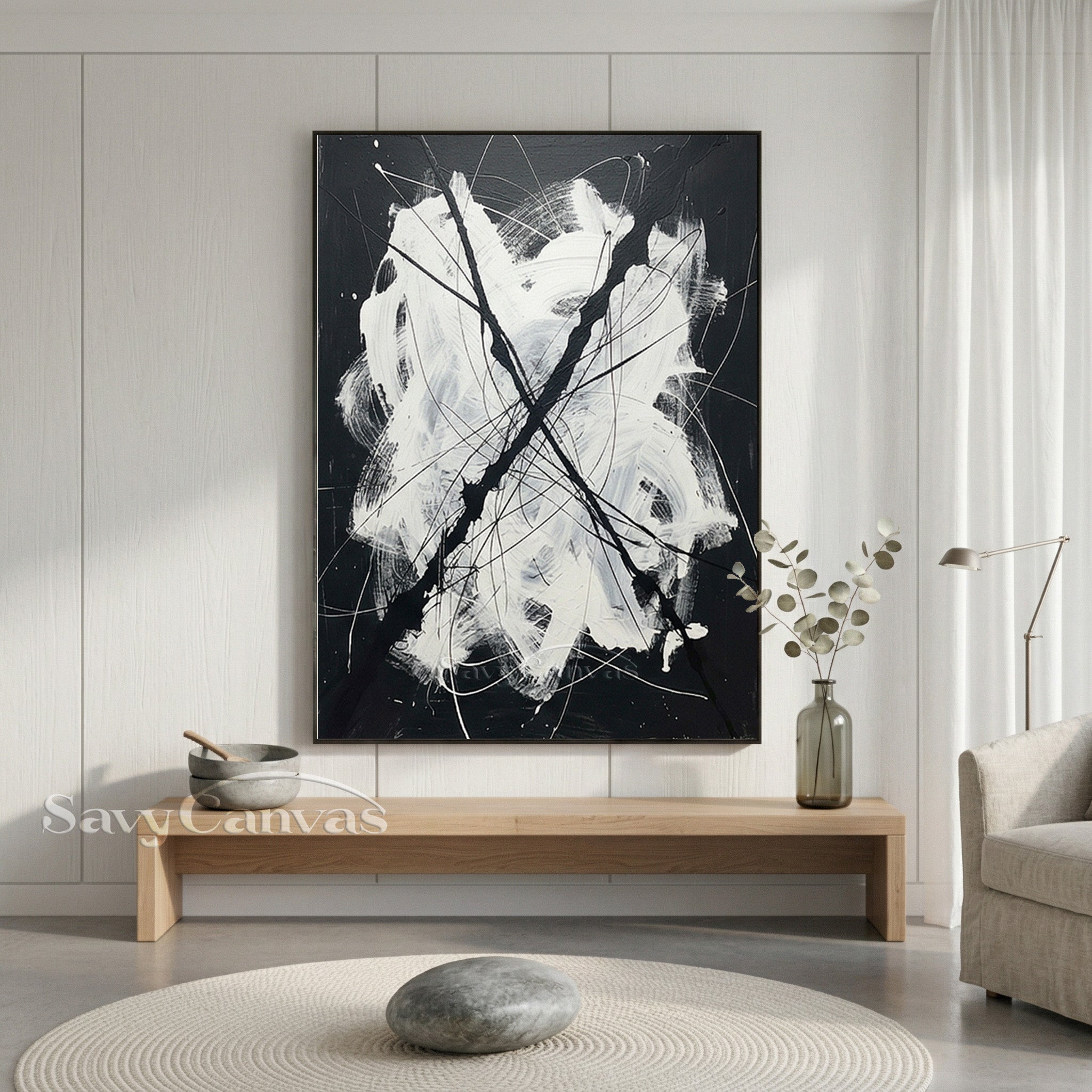 Professional Minimalist Abstract Art for Office and Gallery Wall #JJ 445