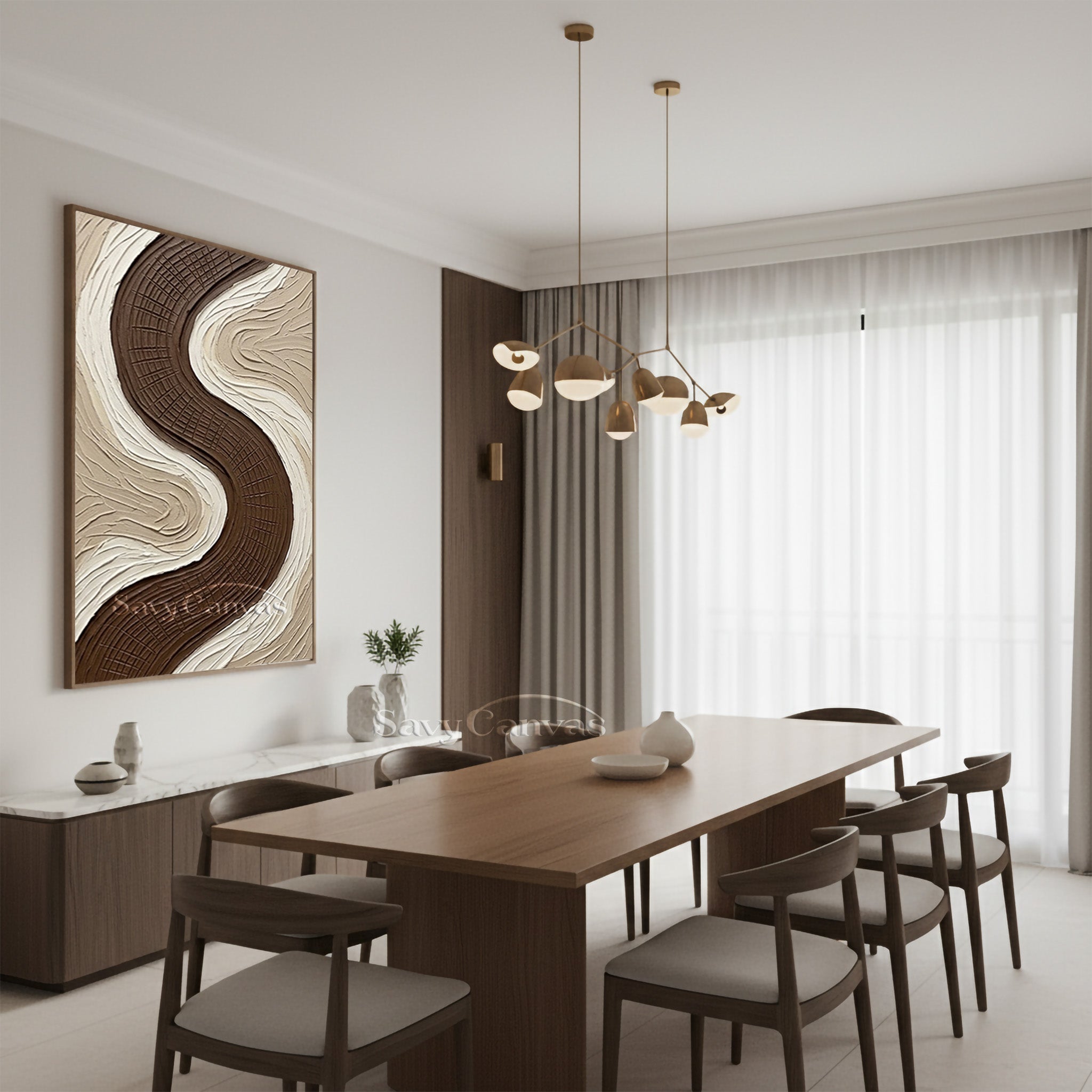 Wabi-Sabi Earth Tone Plaster Texture Art #SS 133