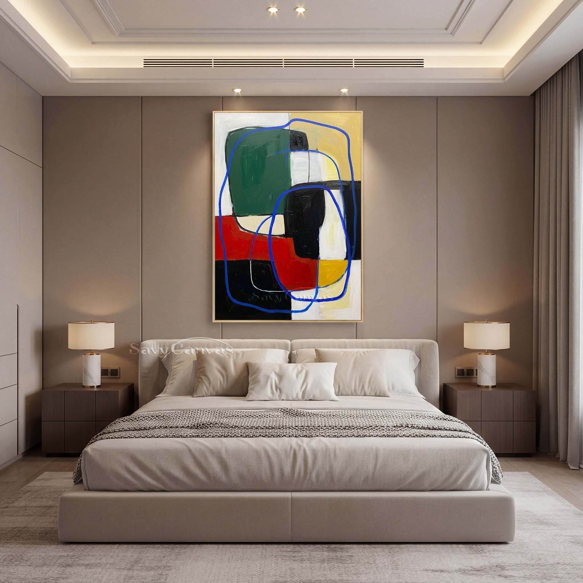 Vibrant Primary Color Abstract | Energetic Modern Art #AA 487