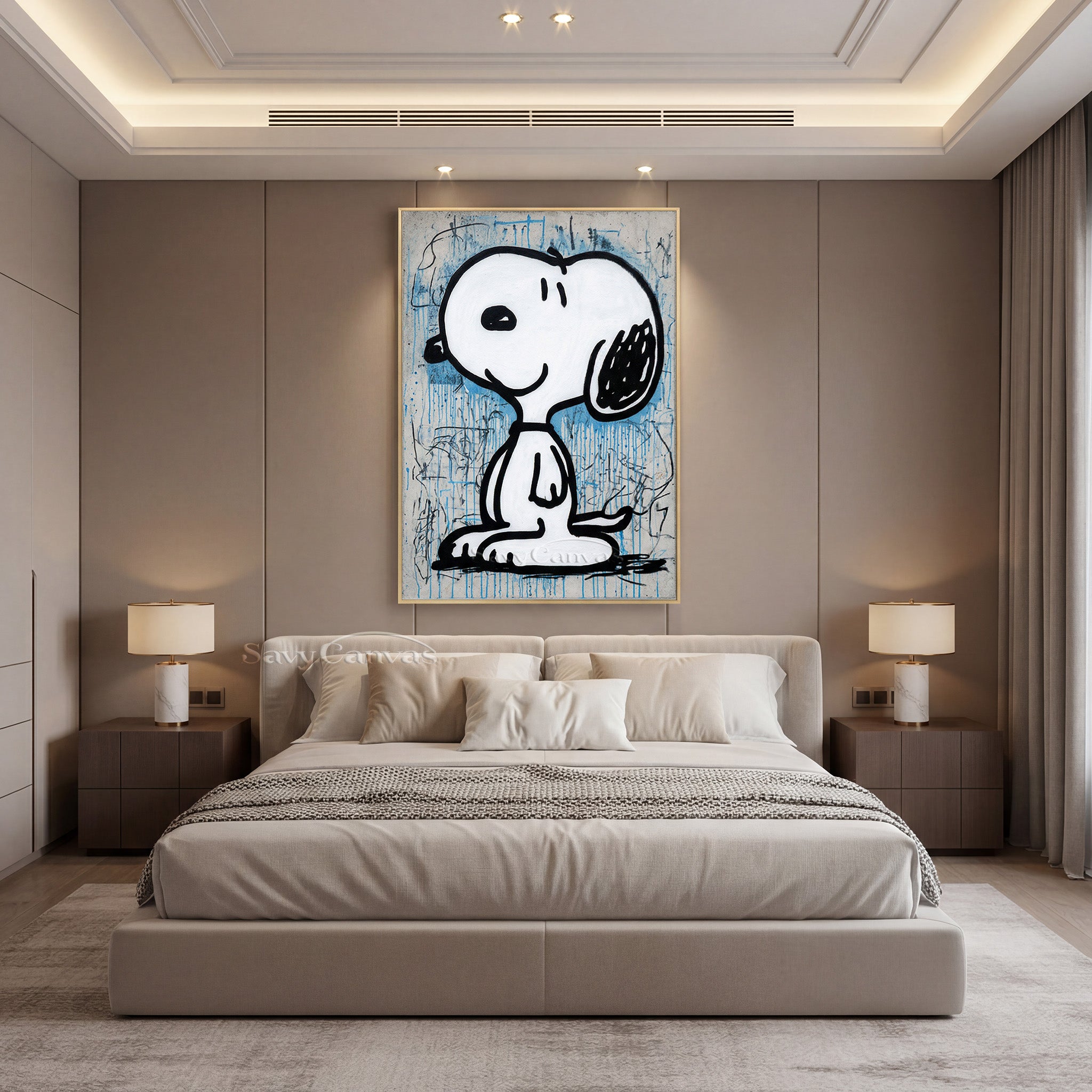 Snoopy Street Art Graffiti Hand-Painted Oil Painting on Canvas #SS 059