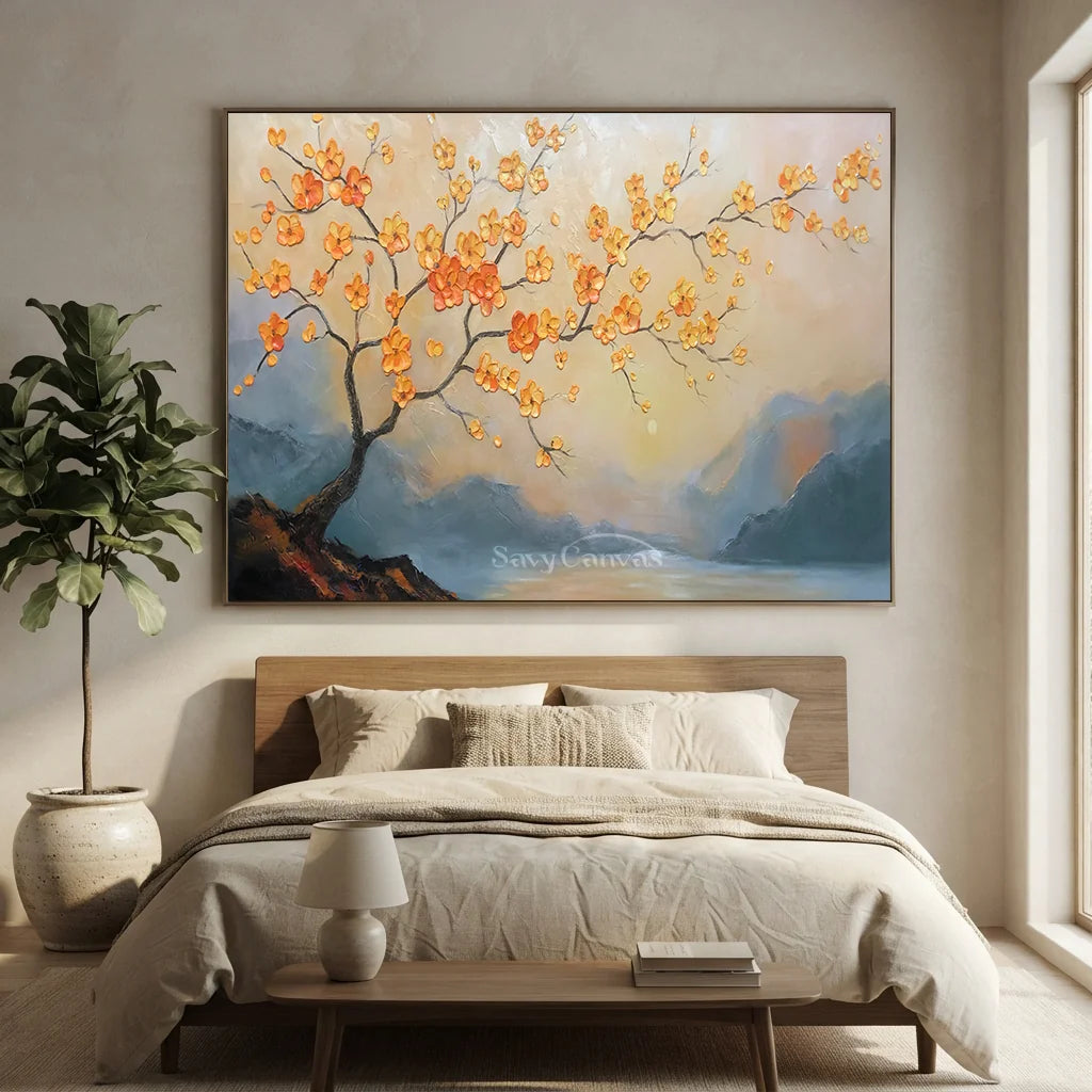3D Blossom Tree Painting - Textured Floral Landscape #TC 006