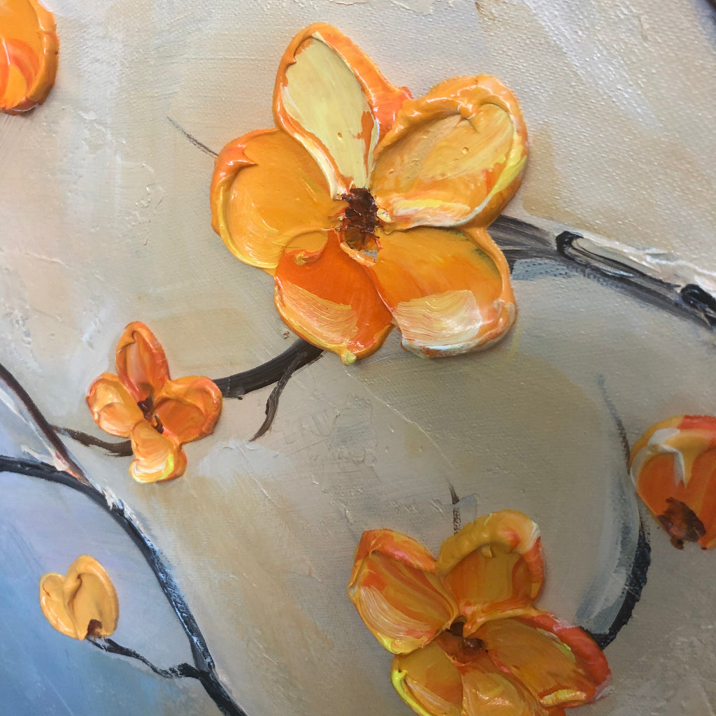 3D Blossom Tree Painting - Textured Floral Landscape #TC 006