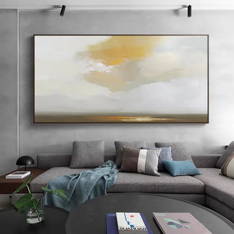 Abstract Landscape Horizon Painting