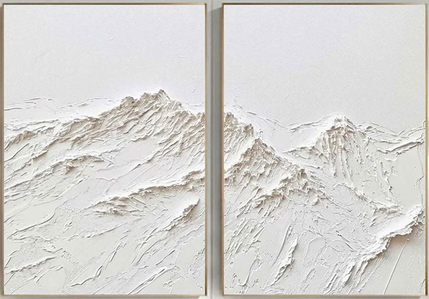Hand - crafted 3D Mountain Wall Art Paintings for Modern Living Rooms #JJ 417