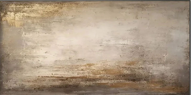 Modern Neutral Wall Art with Gold Leaf | Large Abstract Painting #JJ 080