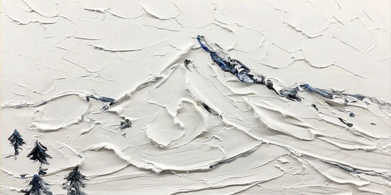 3D Textured Wall Art | Modern Plaster Mountain Decor #JJ 405