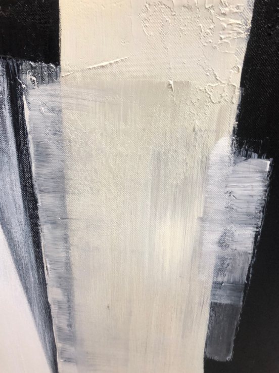 Minimalist Figurative Art | Japandi Style Black & White #AA 468