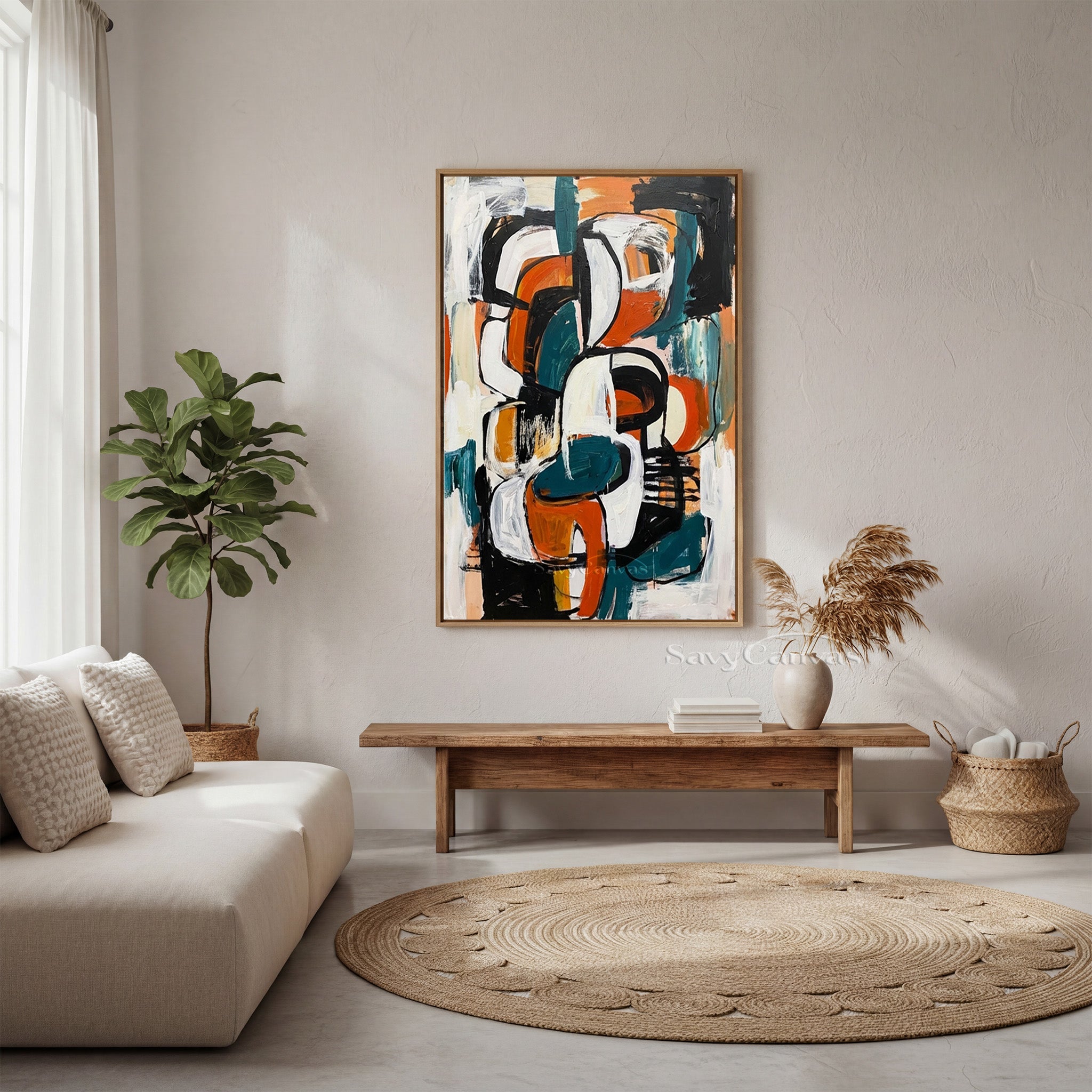 Abstract Expressionist Painting | Mid-Century Modern Art #AA 488
