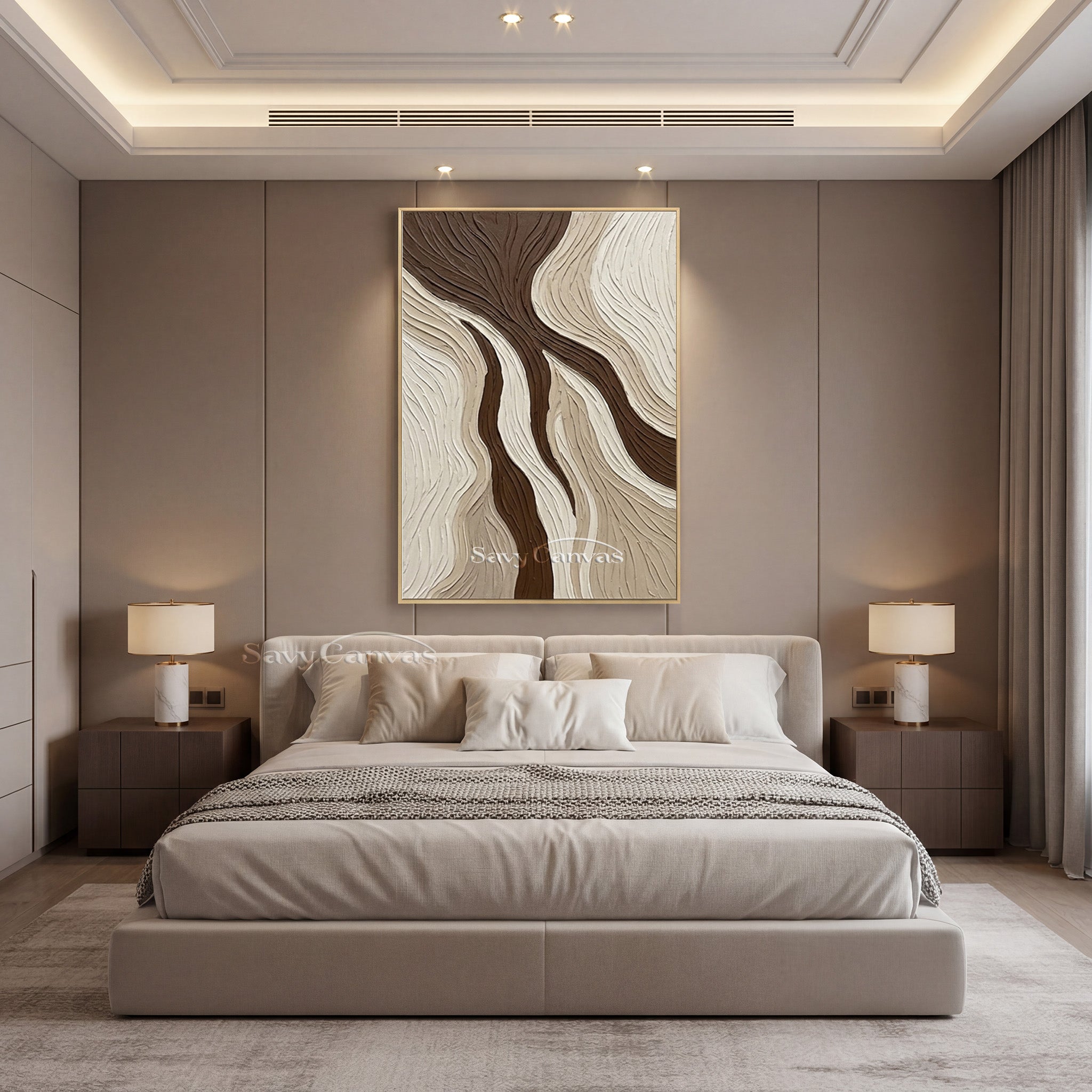 Organic Flow 3D Textured Abstract Wall Art #SS 135