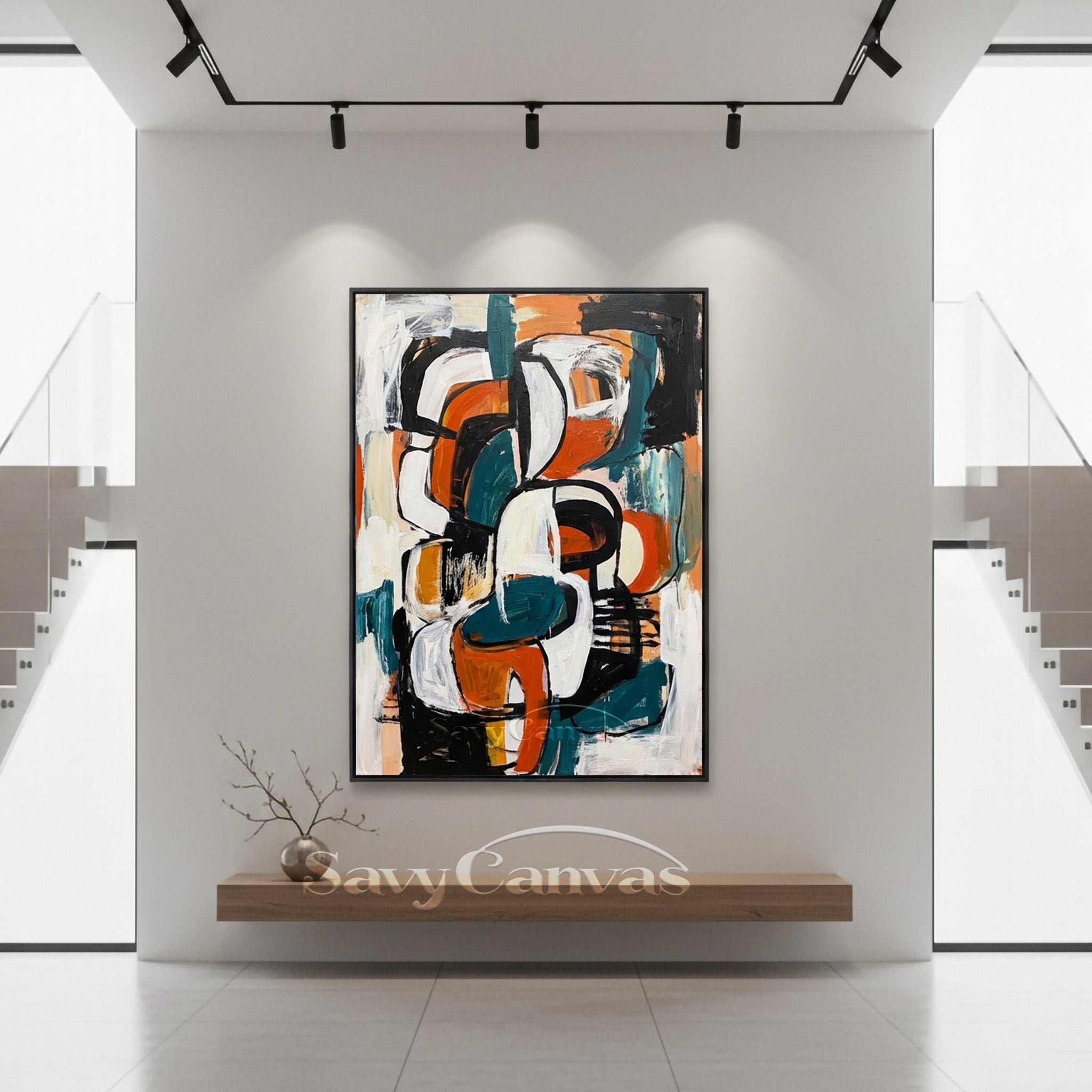 Abstract Expressionist Painting | Mid-Century Modern Art #AA 488