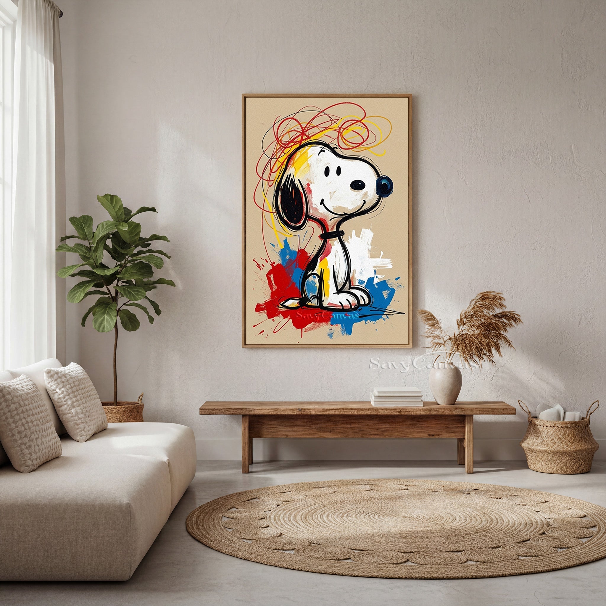Graffiti Style Snoopy Art | Contemporary Pop Art Painting #AA 520