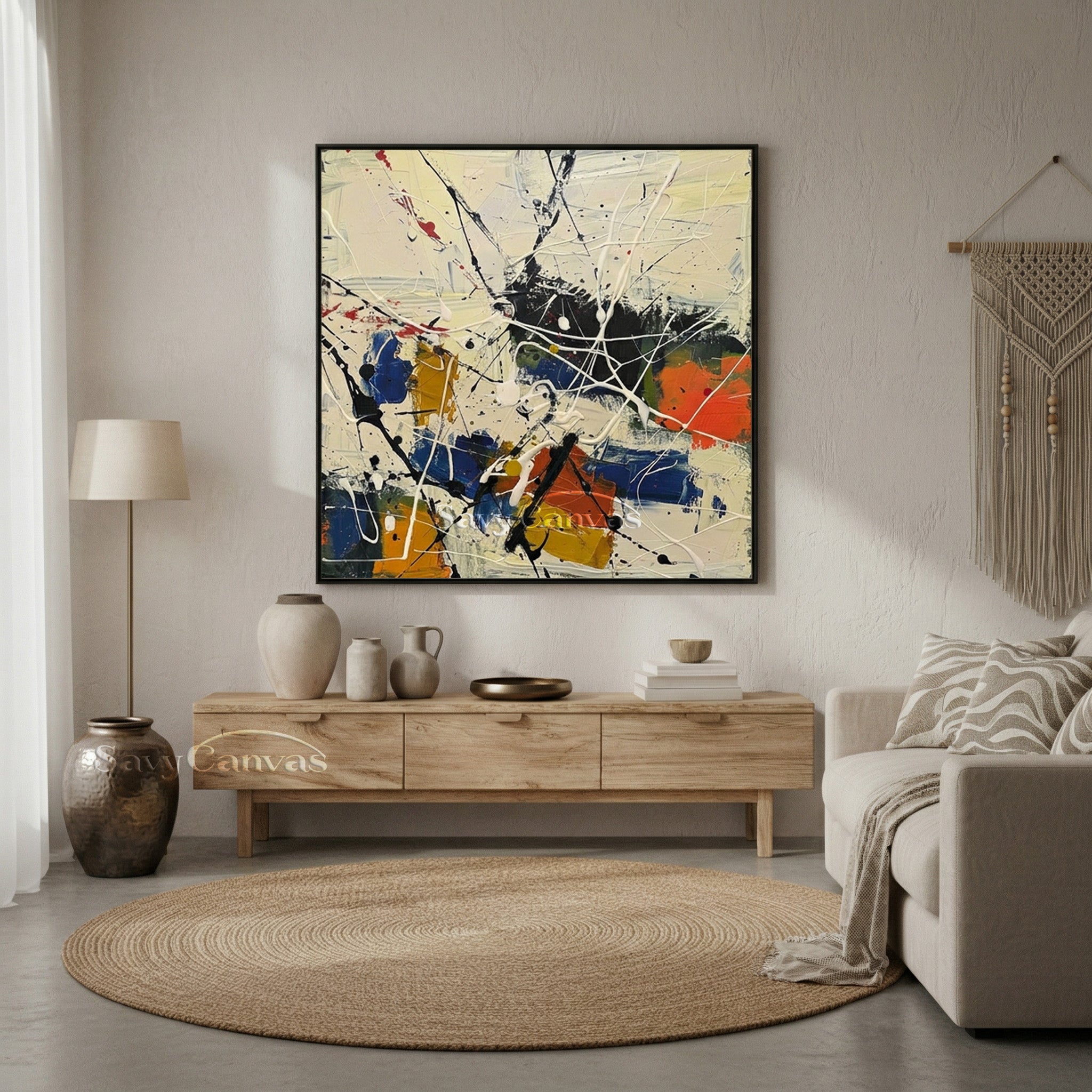 Abstract Expressionist Art | Pollock Inspired Painting #AA 518