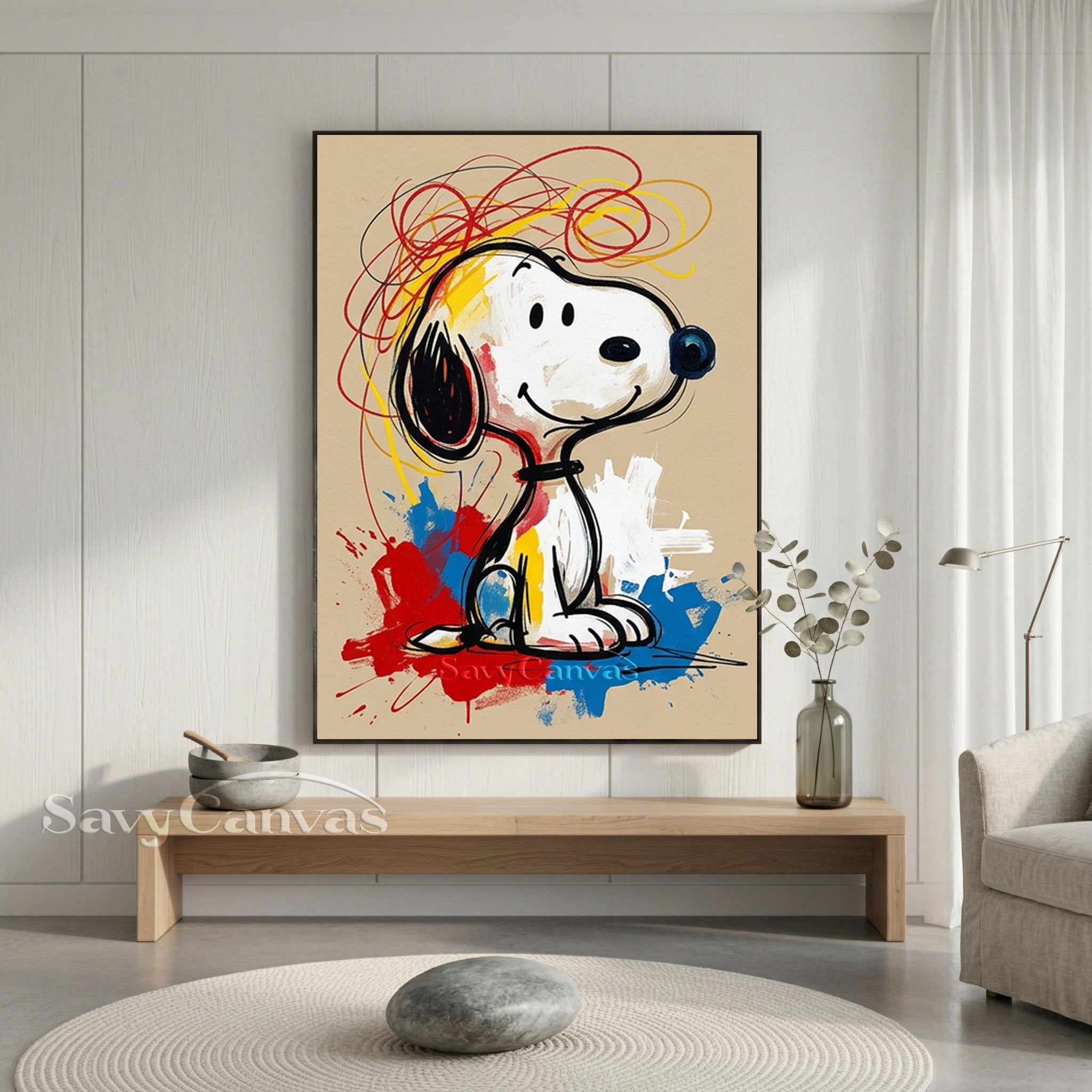 Graffiti Style Snoopy Art | Contemporary Pop Art Painting #AA 520