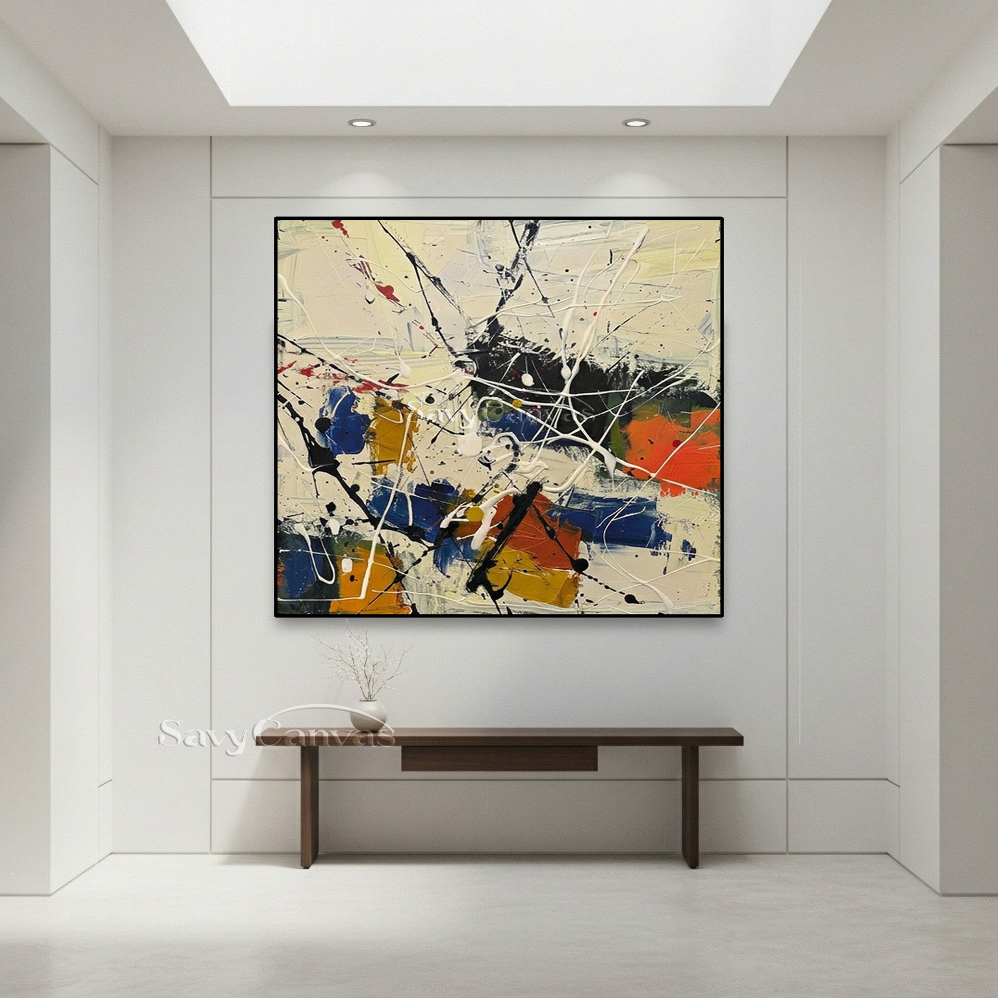Abstract Expressionist Art | Pollock Inspired Painting #AA 518