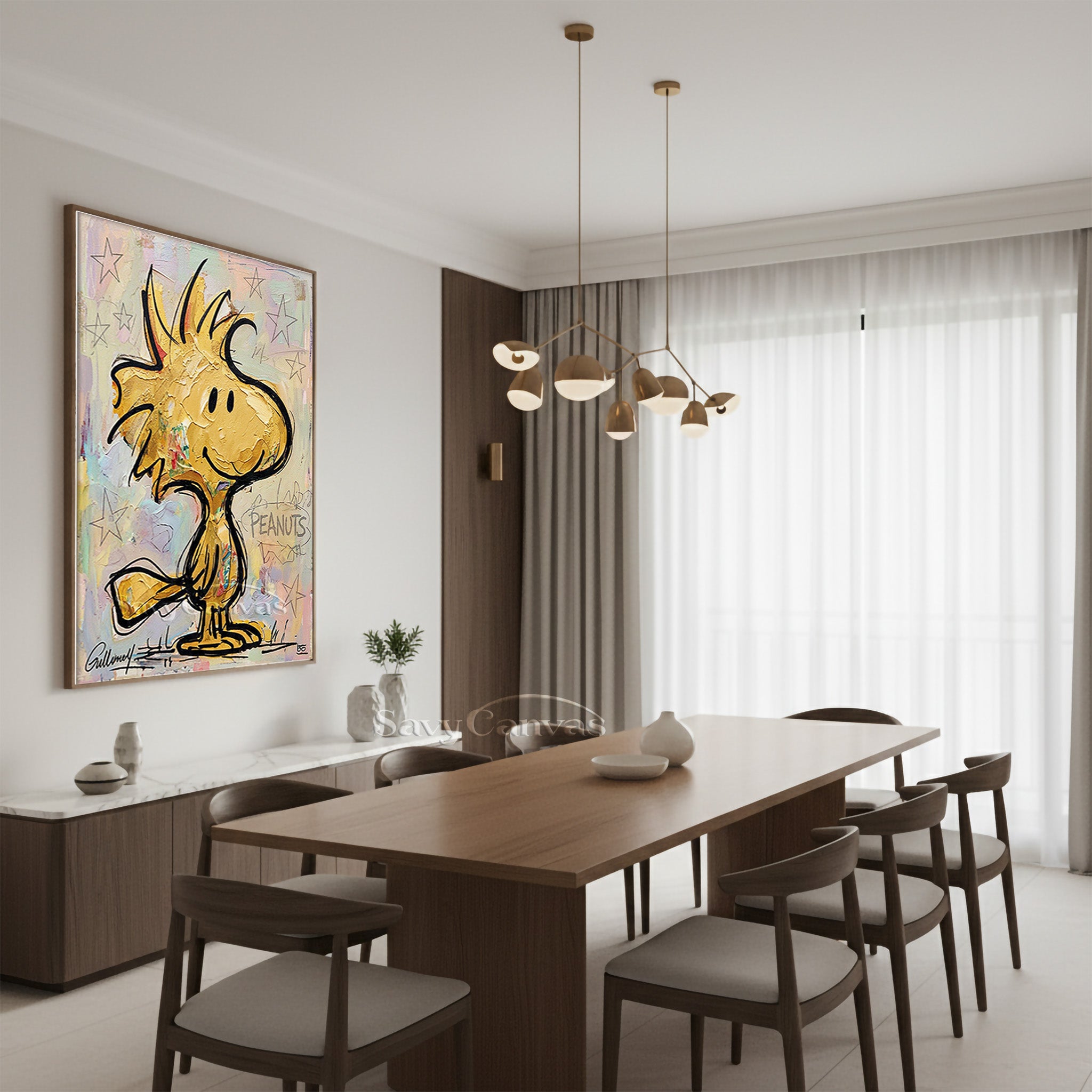 Woodstock Peanuts Pop Art Oil Painting #SS 062