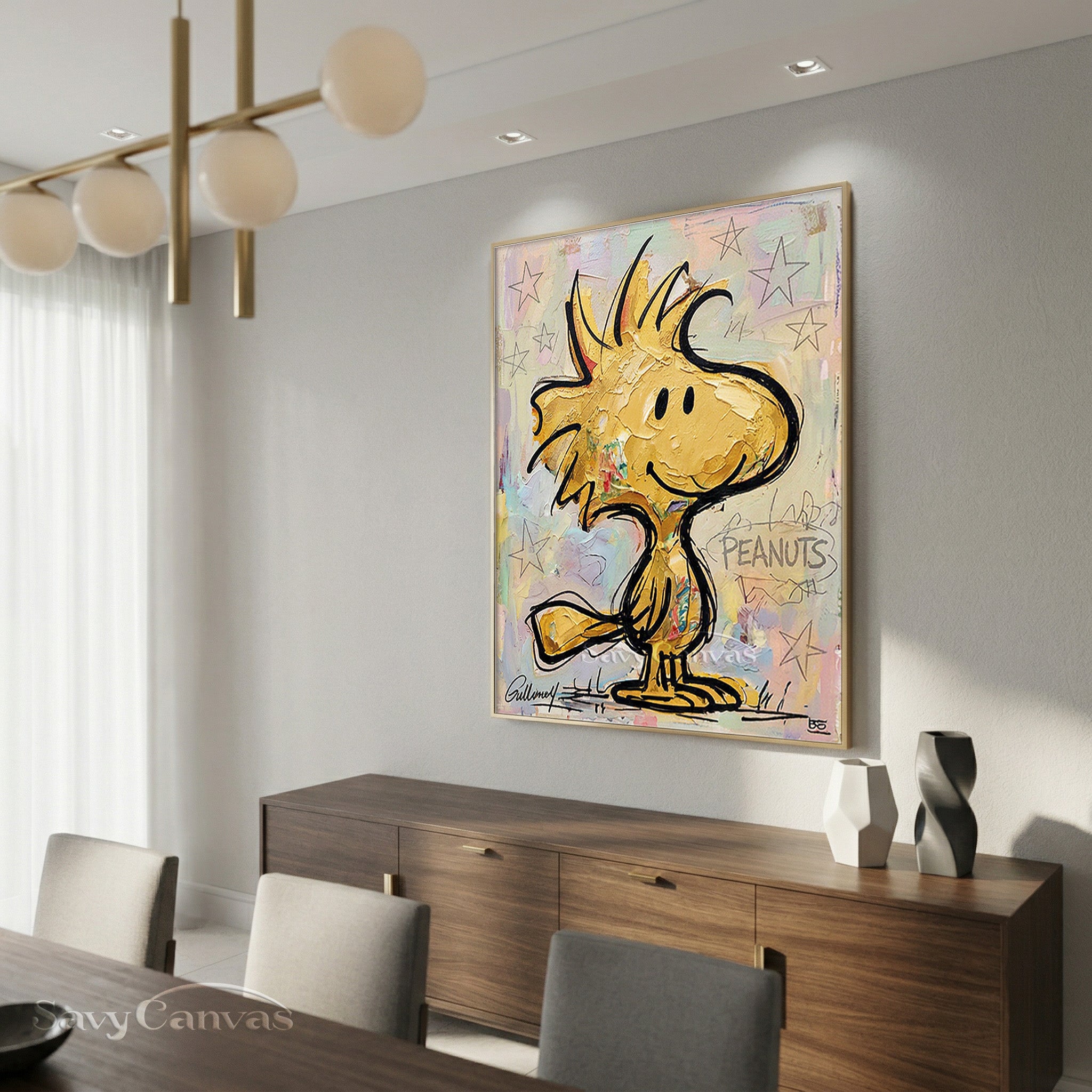 Woodstock Peanuts Pop Art Oil Painting #SS 062