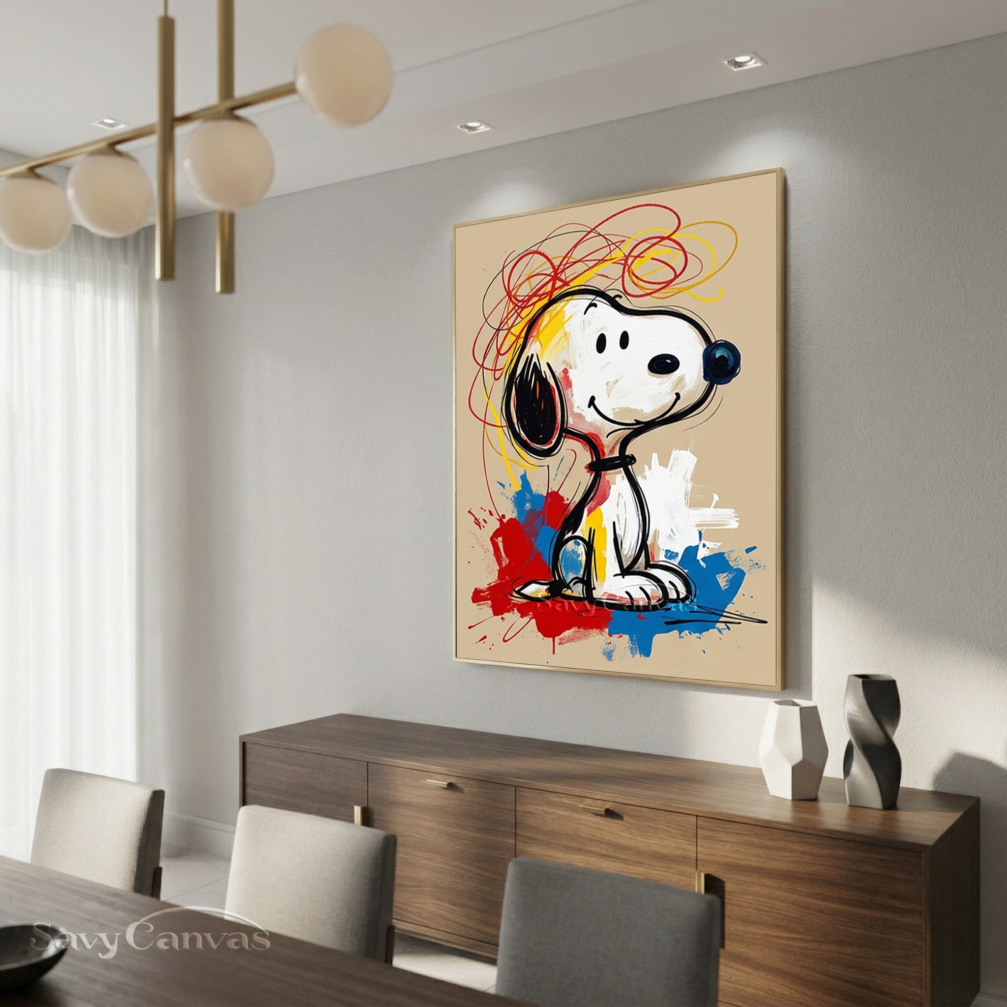 Graffiti Style Snoopy Art | Contemporary Pop Art Painting #AA 520
