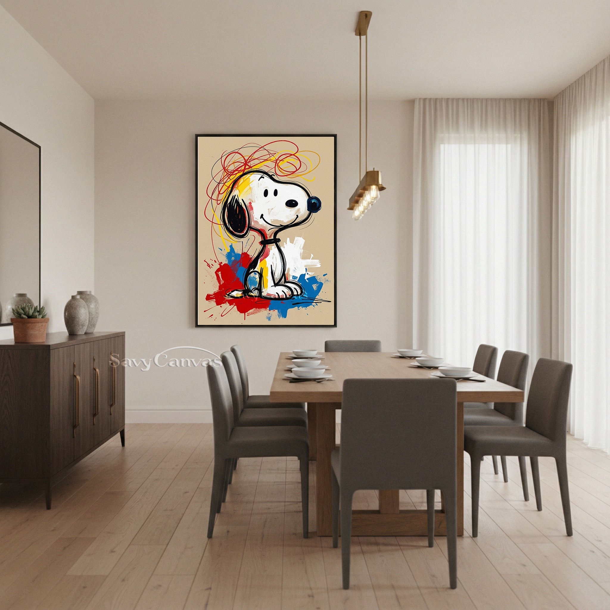 Graffiti Style Snoopy Art | Contemporary Pop Art Painting #AA 520