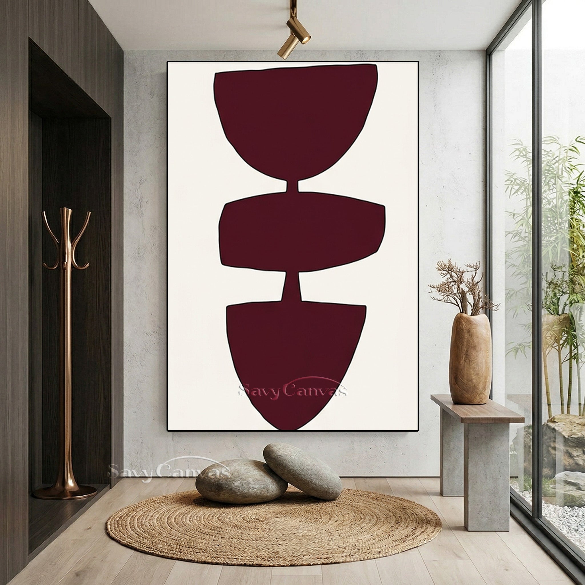 Japandi Style Geometric Art | Minimalist Wabi-Sabi Decor #AA 502