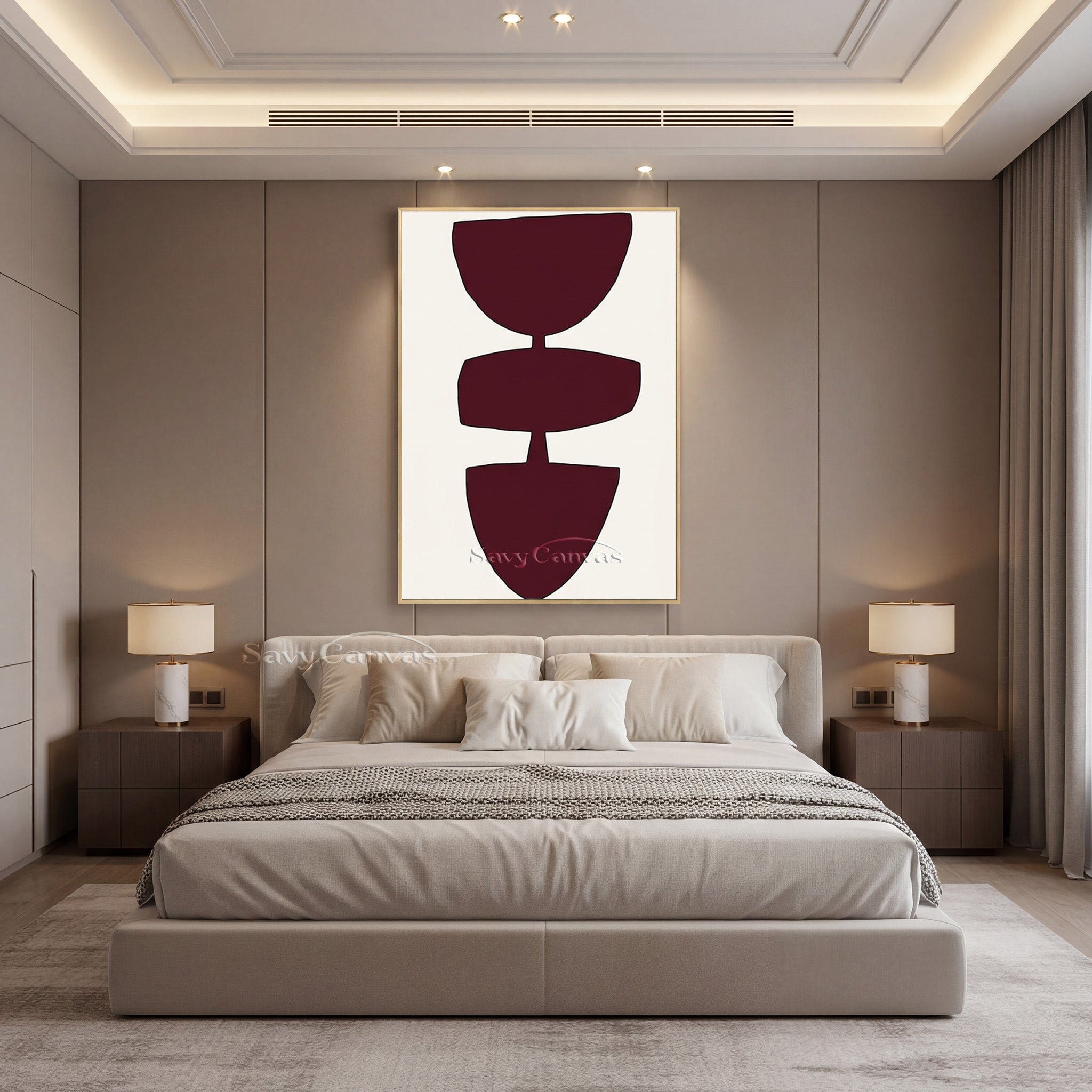 Japandi Style Geometric Art | Minimalist Wabi-Sabi Decor #AA 502