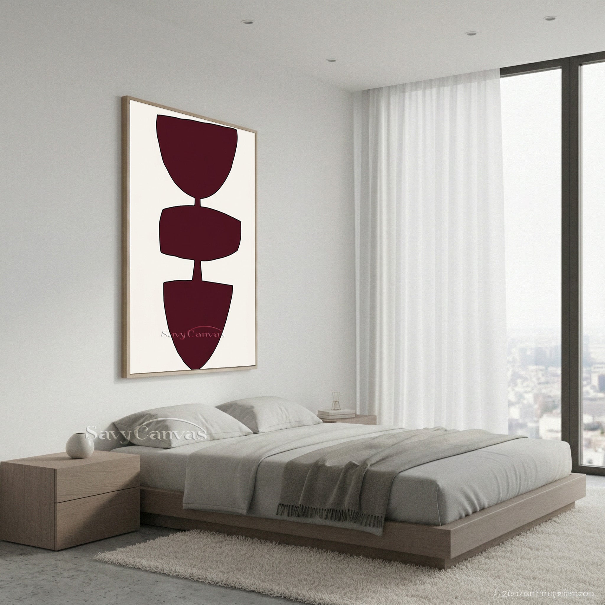 Japandi Style Geometric Art | Minimalist Wabi-Sabi Decor #AA 502