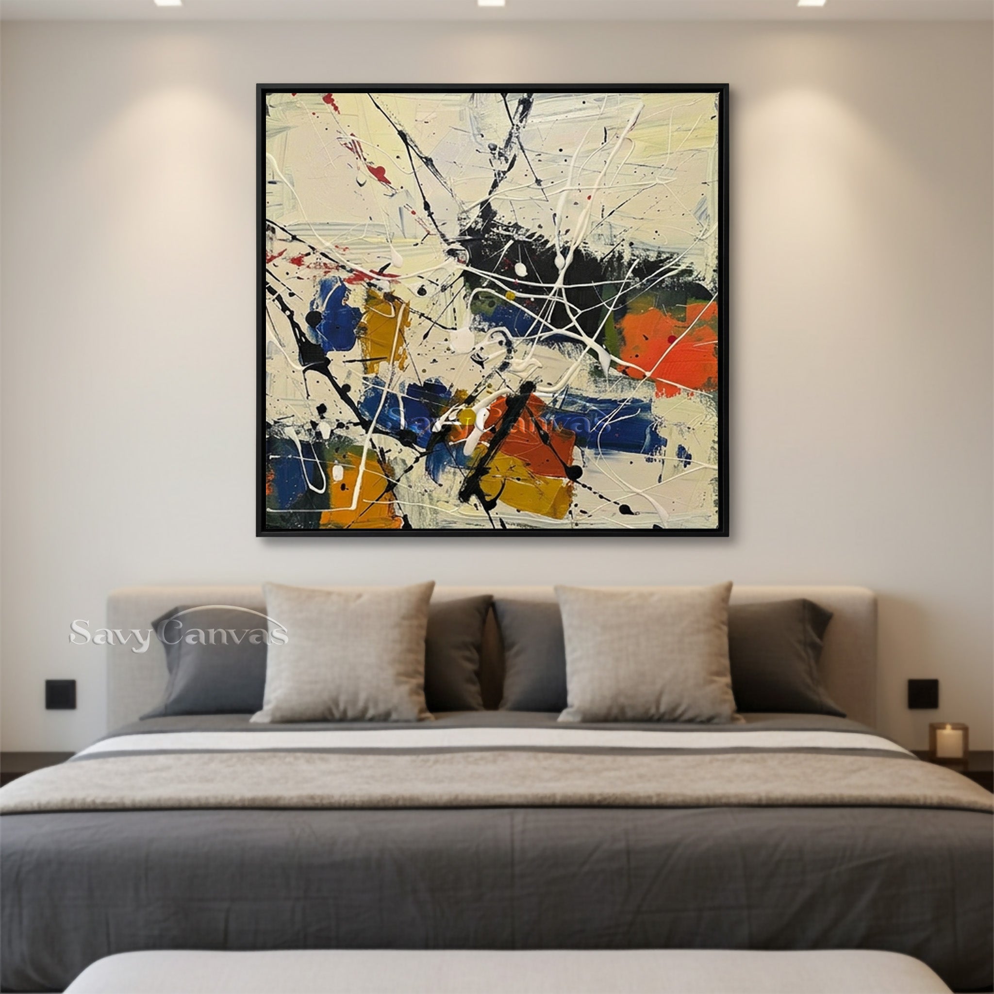 Abstract Expressionist Art | Pollock Inspired Painting #AA 518