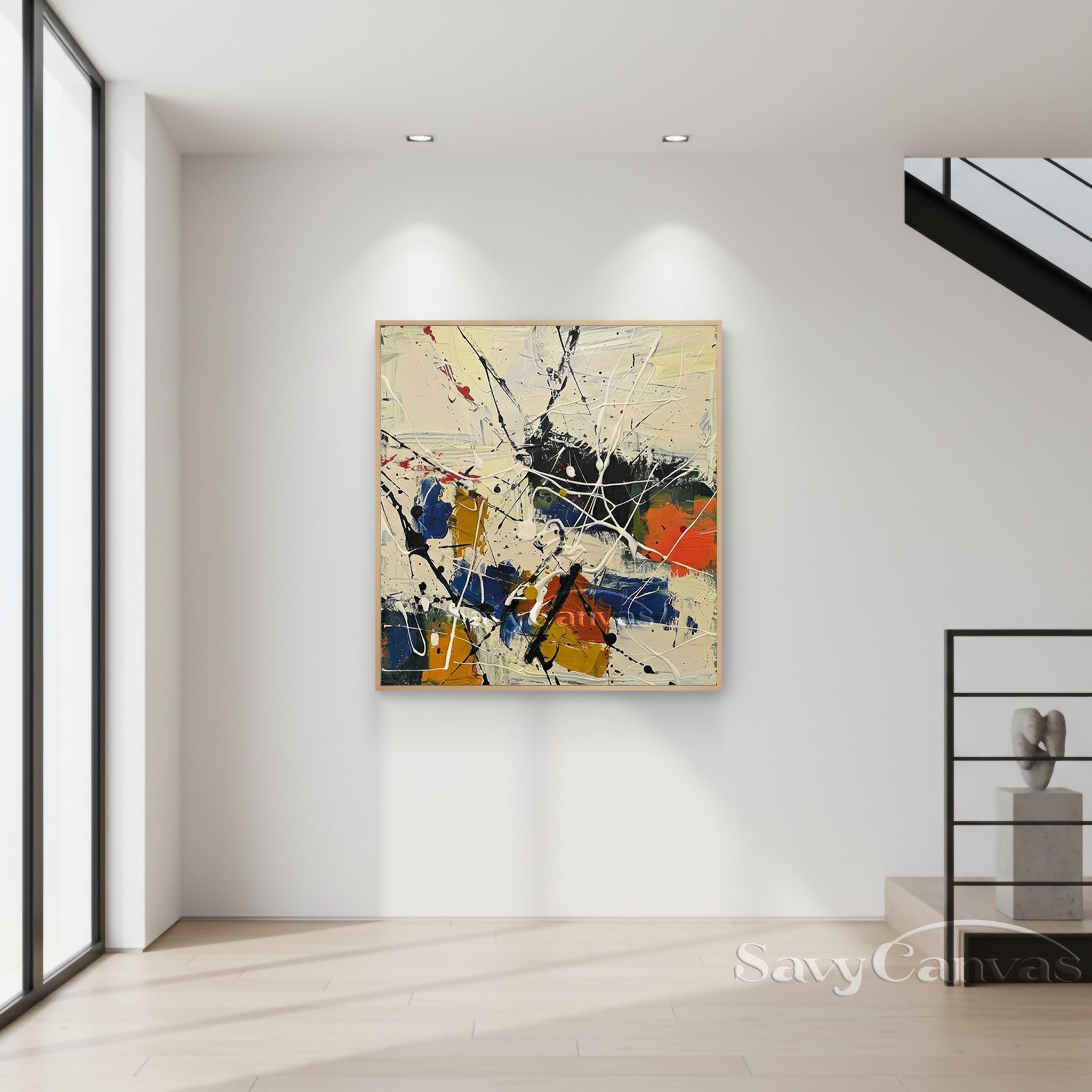 Abstract Expressionist Art | Pollock Inspired Painting #AA 518
