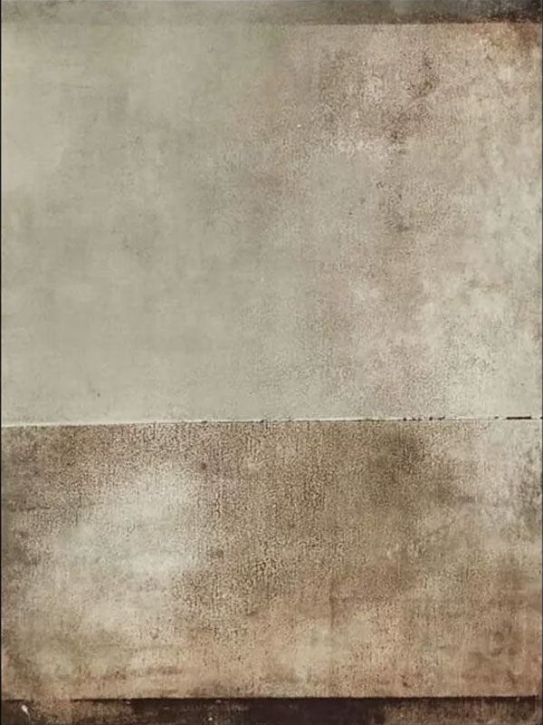Minimalist Gray and Brown Abstract Oil Painting with Textured Surface Wall Art #TC 037