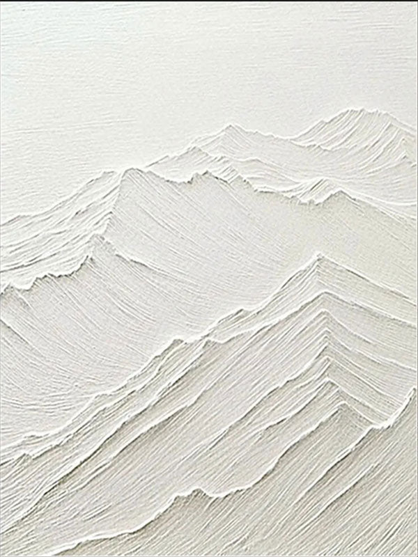 Minimalist 3D Wall Art – Beige Mountain Abstract Canvas #JJ 423