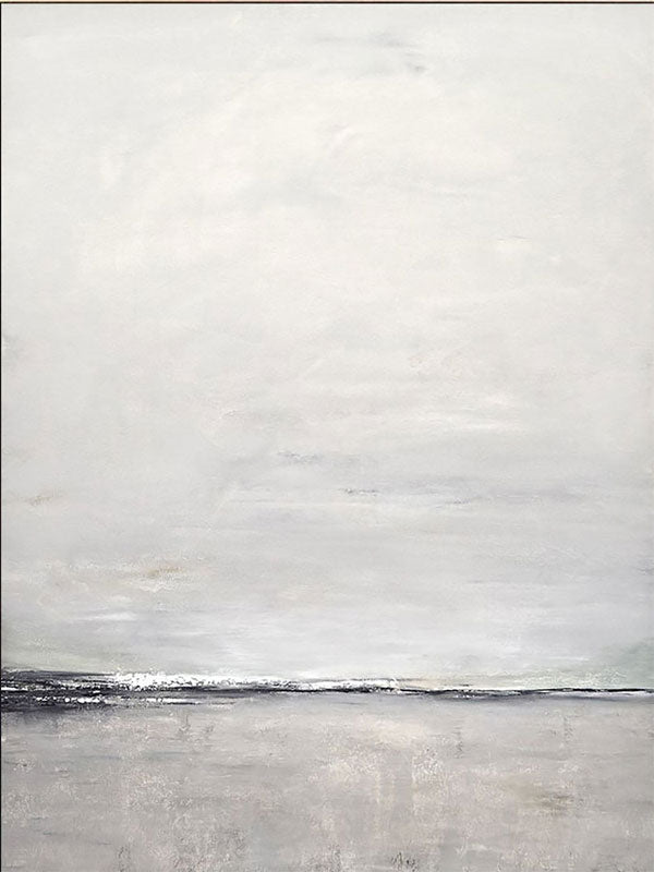 Ocean Wall Art -Modern Minimalist Landscape Abstract Oil Painting  #JJ 114